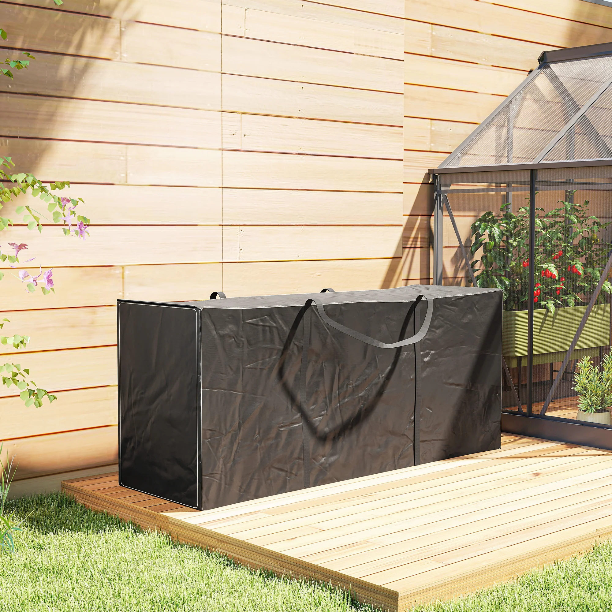 Outsunny 720 L Garden Furniture Cushion Storage Bag, 600D Oxford Fabric - Image 9