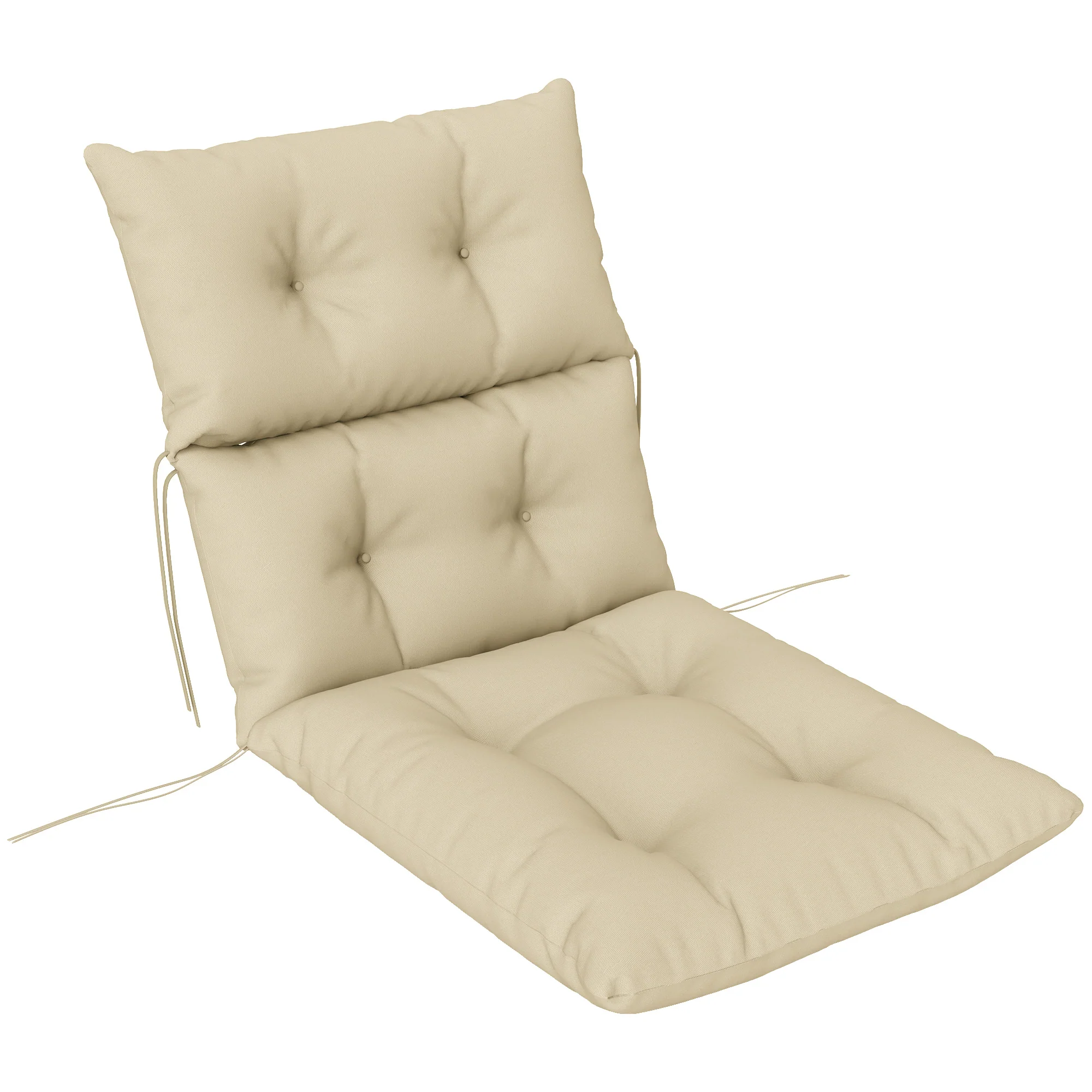 Outsunny Adirondack Chair Cushion Rocking Chair Cushion W/ Ties