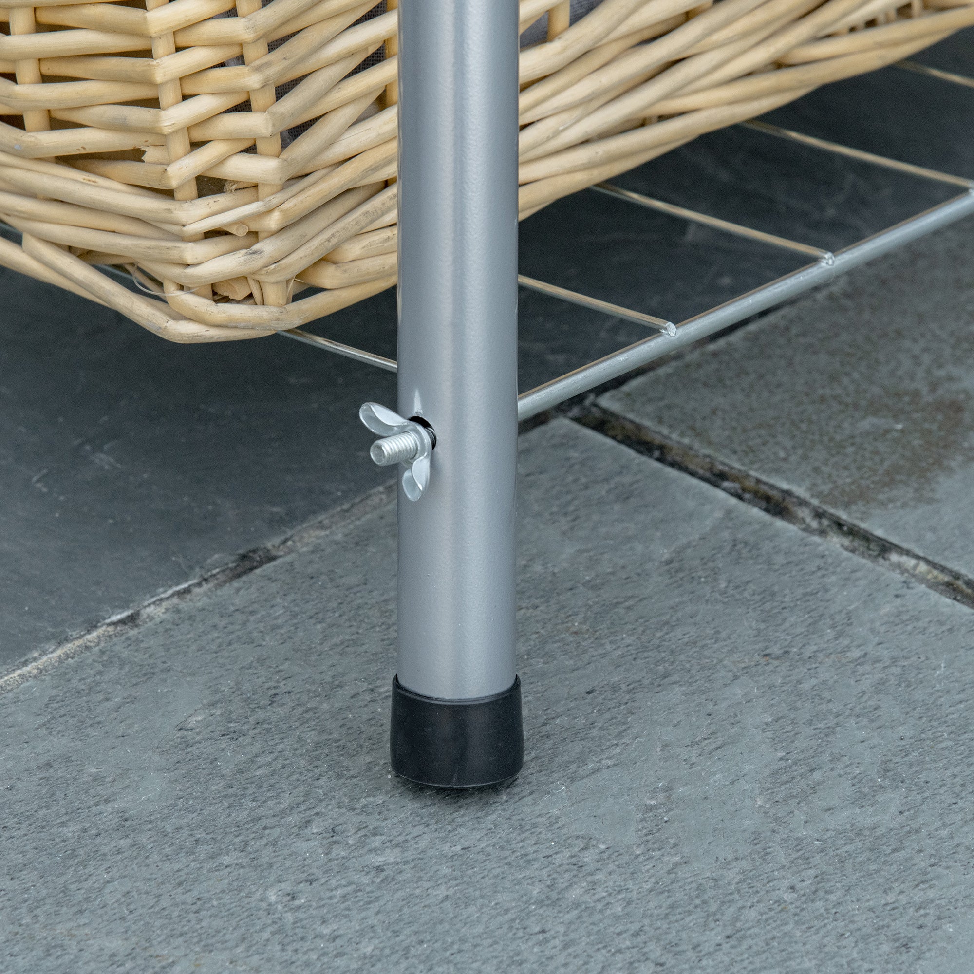 Outsunny BBQ Charcoal Smoker Grill Trolley With 2 Wheels And Grilling Utensils - Image 9