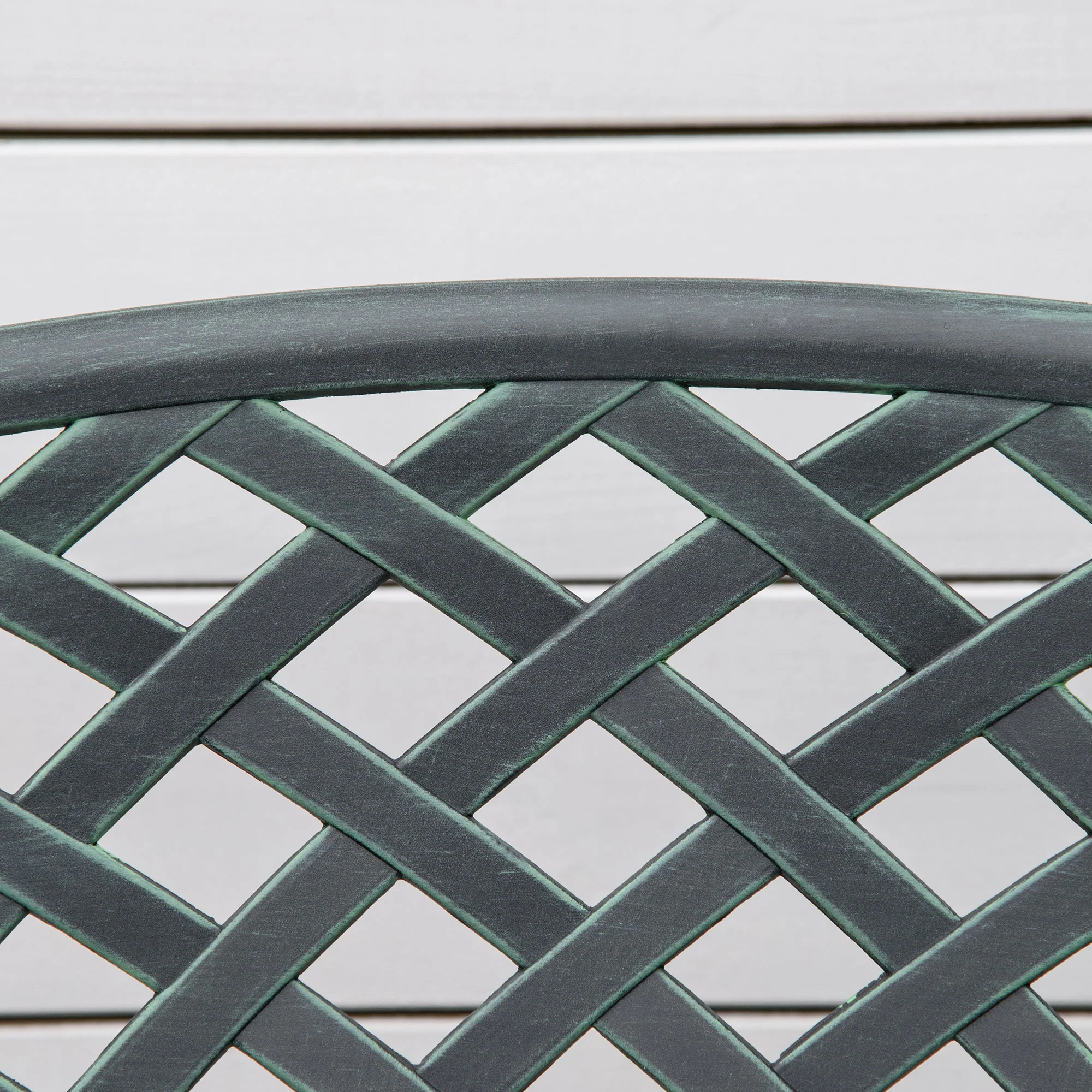 Outsunny Cast Aluminium Garden Bench 2 Seater Antique Loveseat for Outdoor Patio Porch Park, Verdigris - Image 7