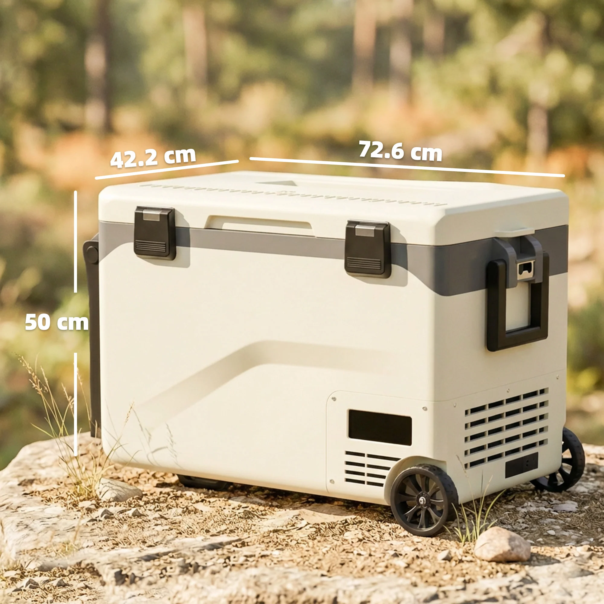 Outsunny Compressor Car Fridge Freezer, Camping Refrigerator W/ App Control - Image 5