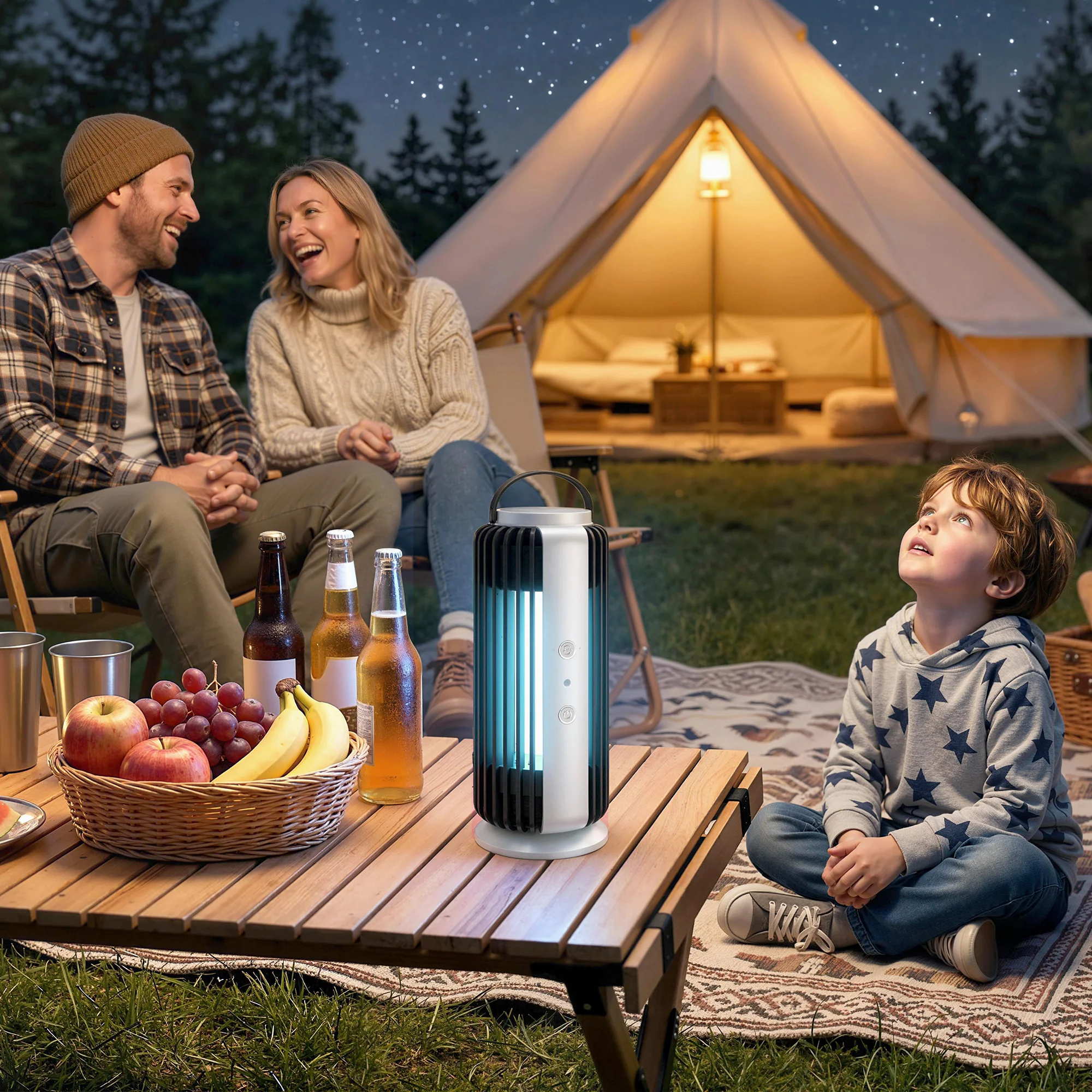 Outsunny Fly Zapper Electric Fly Killer With Fan, 365nm Light, Light Sensor - Image 2