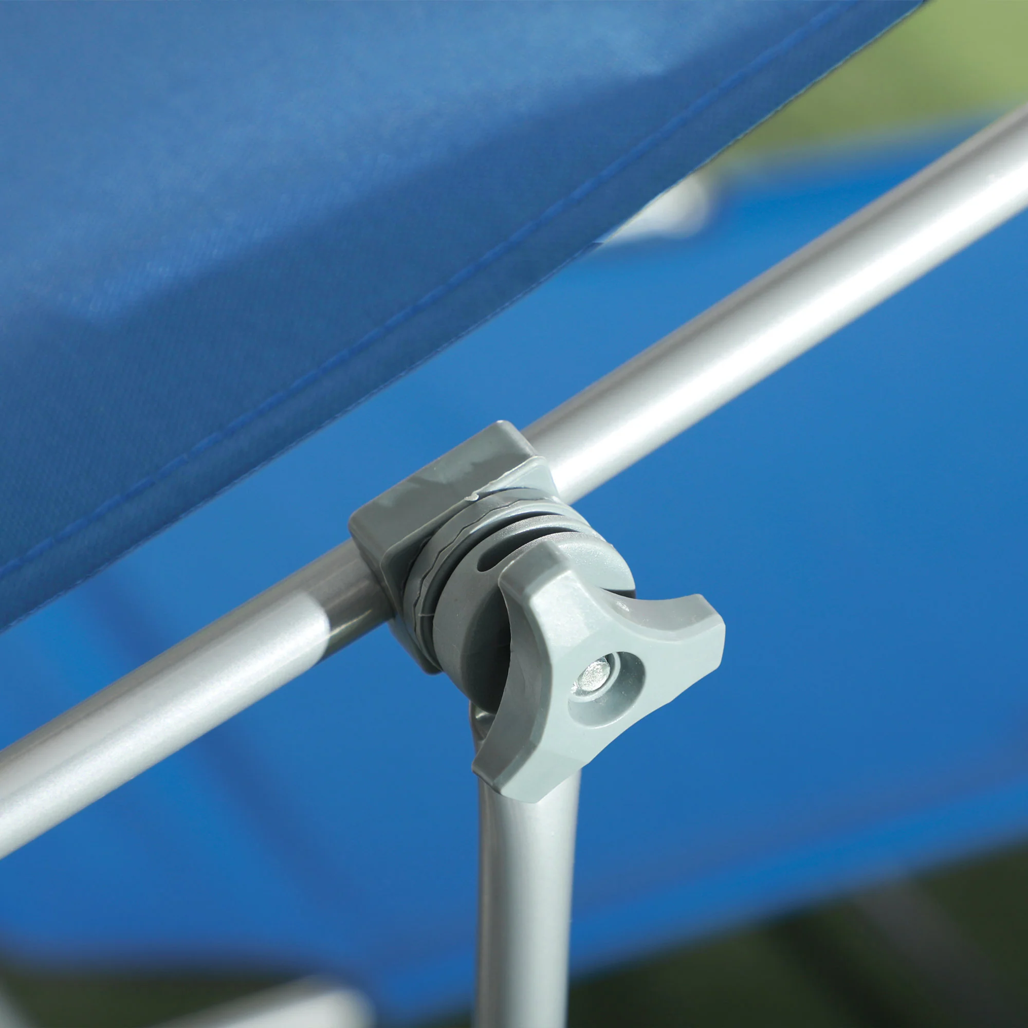 Outsunny Folding Chair Sun Lounger W/ Sunshade Garden Recliner Hammock - Image 17