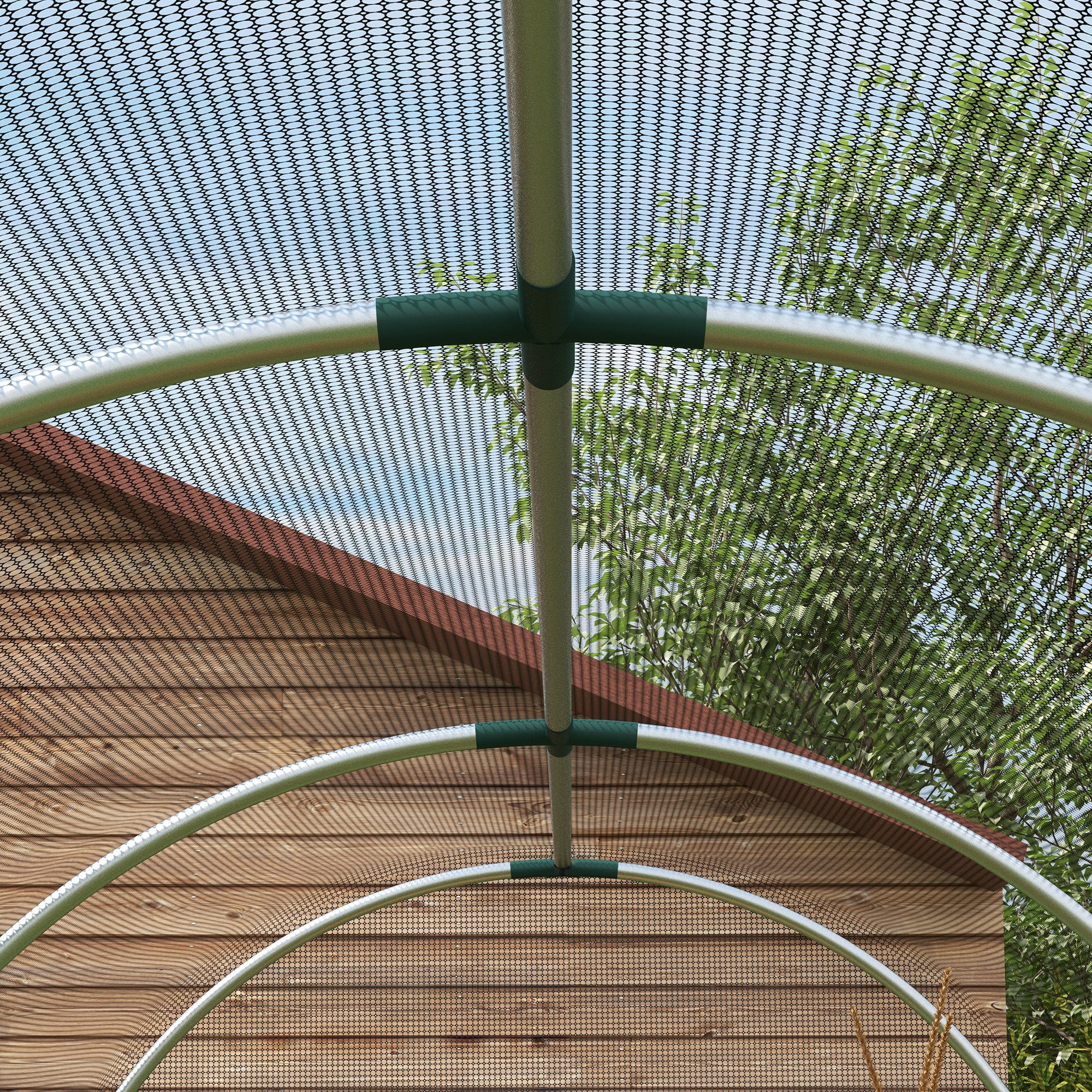 Outsunny Fruit Cage, Plant Protection Tent, 1.2 X 3.6 X 1.9m - Image 9
