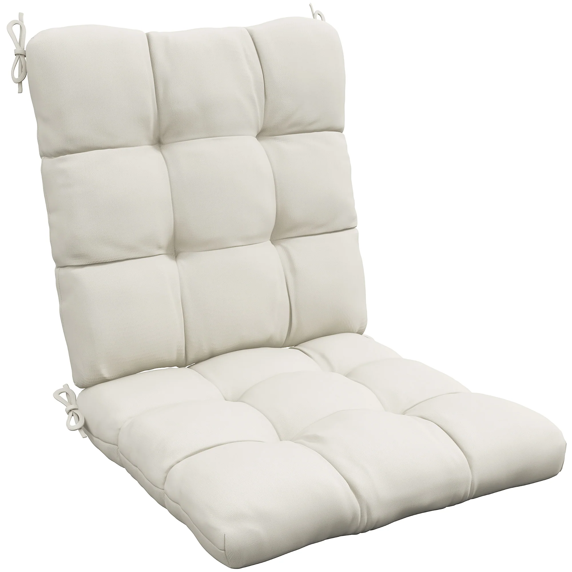Outsunny Garden Back Chair Cushion Patio Seat Cushion Pad Outdoor & Indoor Use