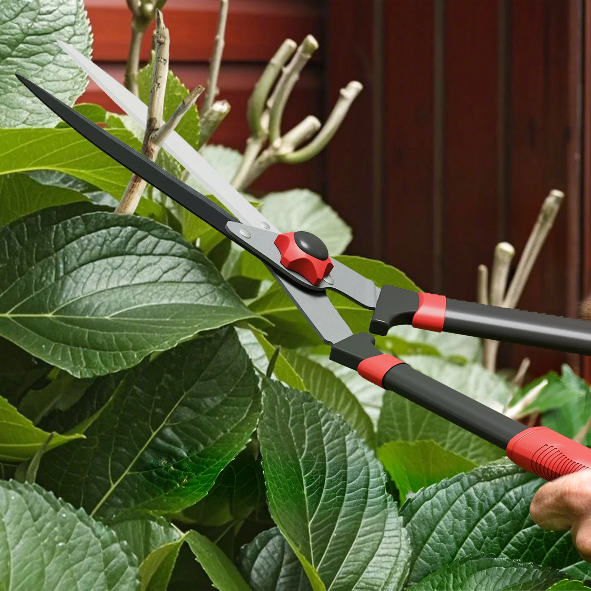 Outsunny Garden Shears, 63.5 cm Hedge Shears with Razor-Sharp Blades - Image 7