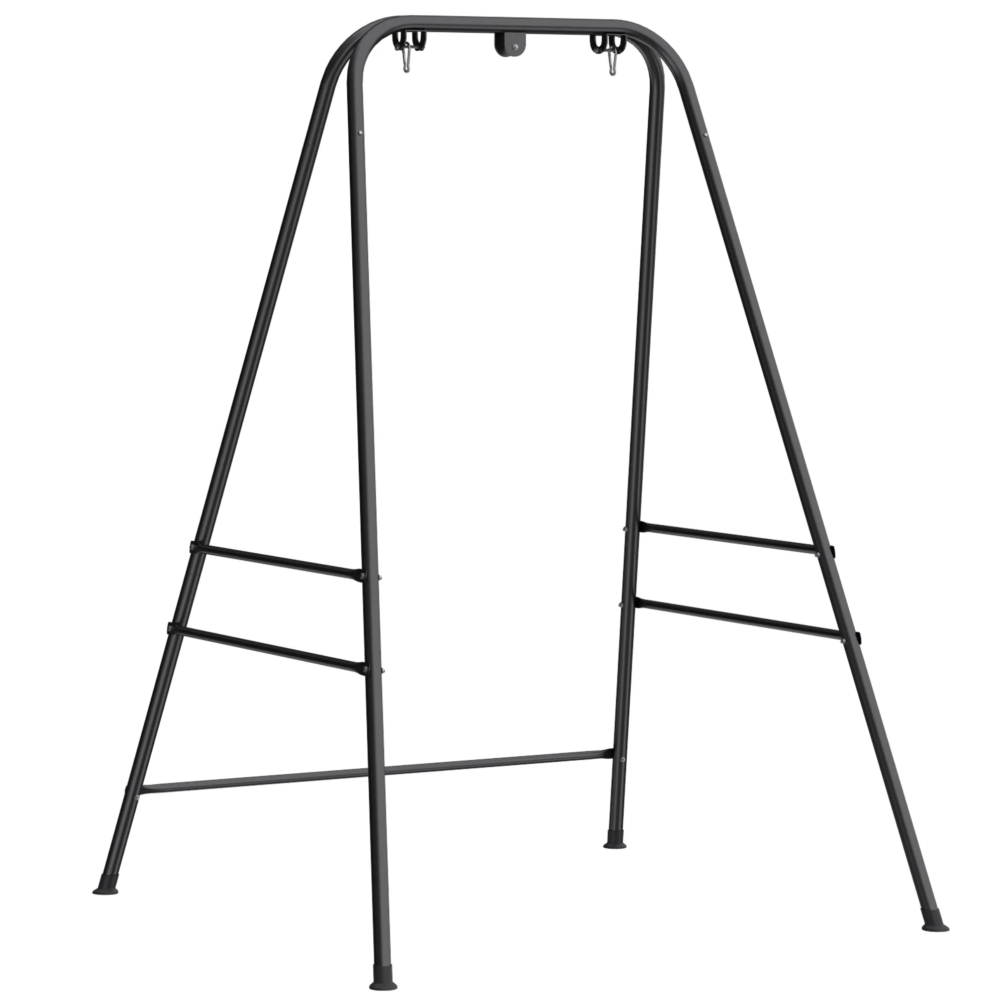 Outsunny Hammock Chair Stand Only for Indoor Outdoor 150KG Load Black