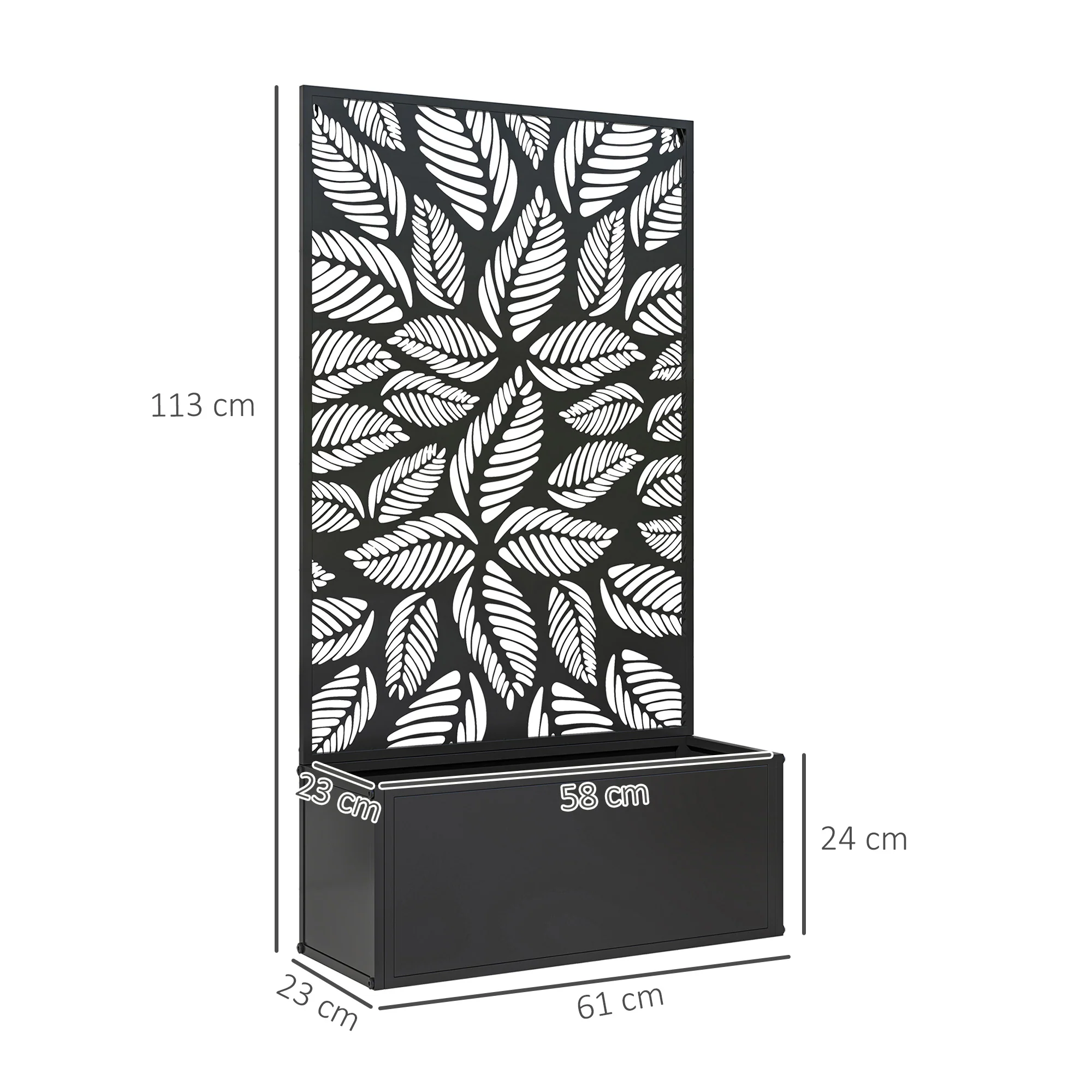 Outsunny Metal Raised Garden Bed with Trellis, Outdoor Elevated Planter Box - Image 23