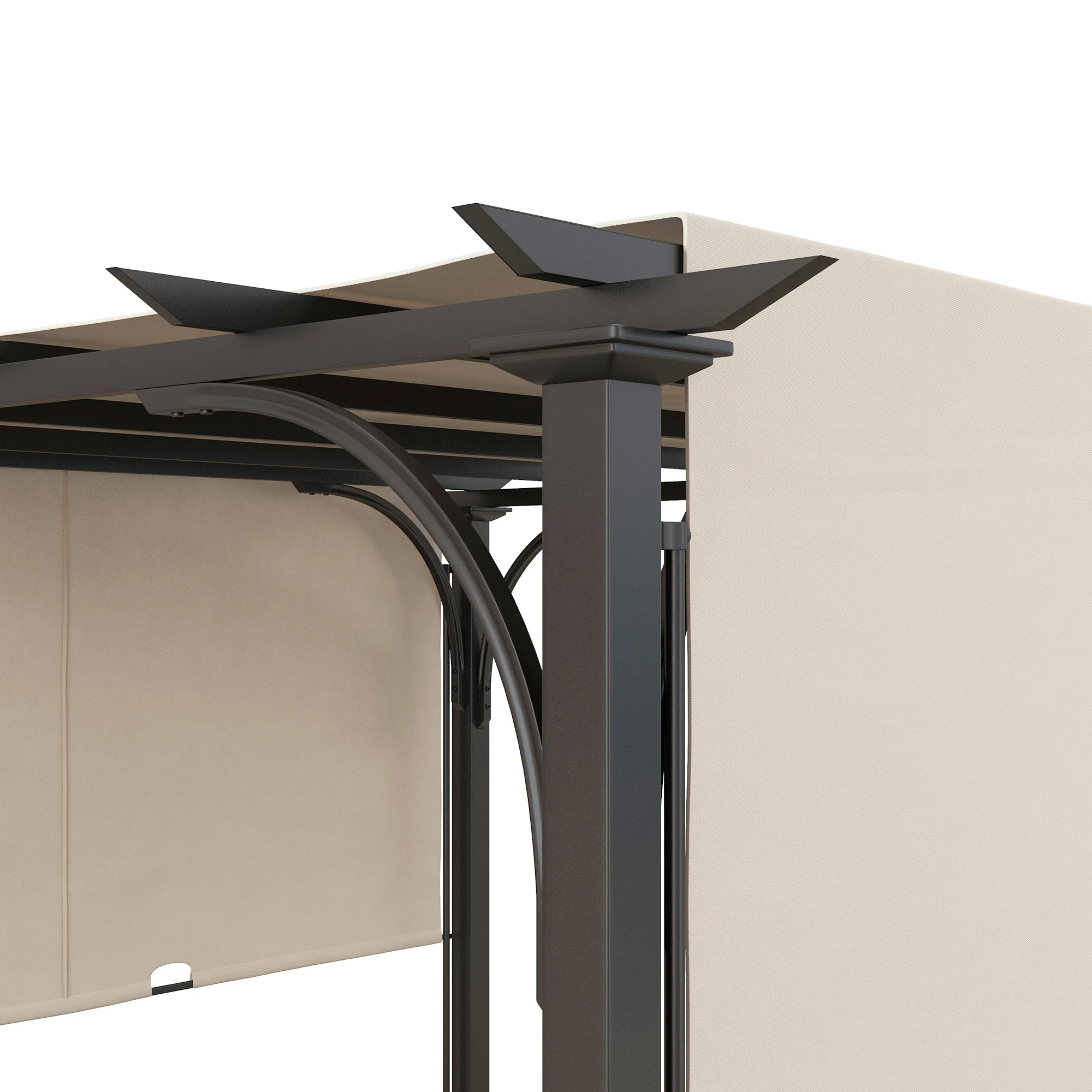 Outsunny Outdoor Pergola Garden Sun Shade Patio Canopy Shelter - Image 8