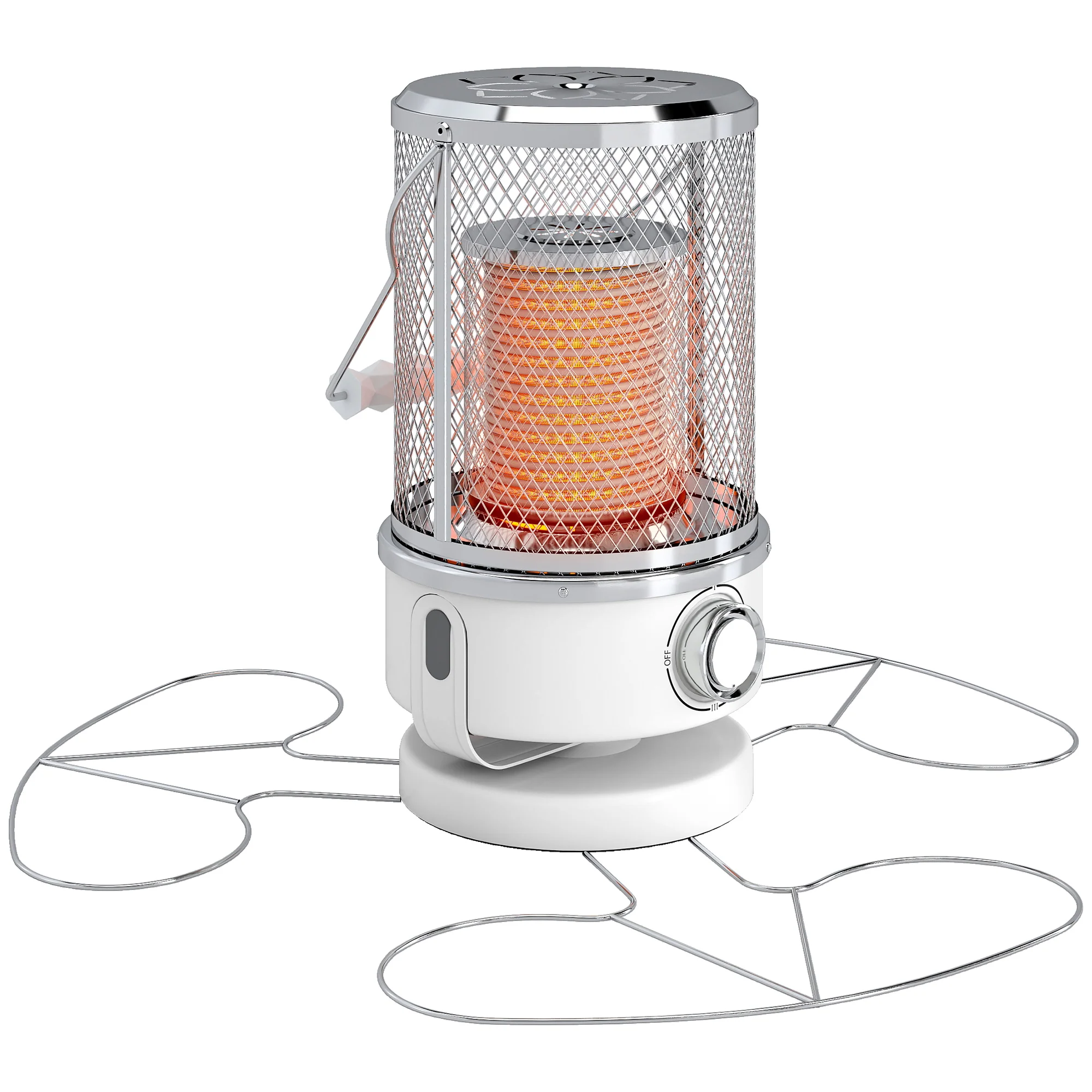Outsunny Patio Electric Heater With Separation Coil, 2000KW Infrared Heater