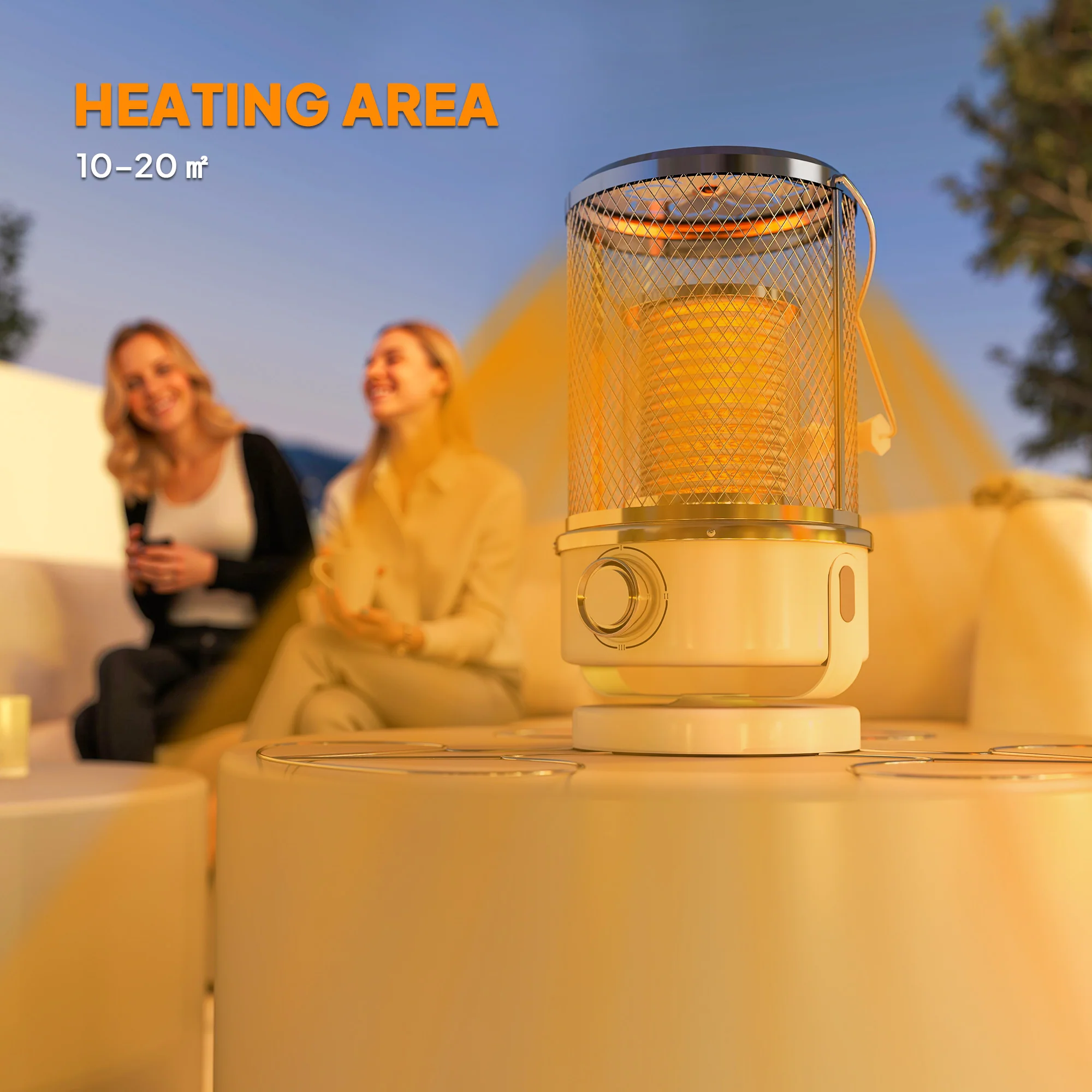 Outsunny Patio Electric Heater With Separation Coil, 2000KW Infrared Heater - Image 4