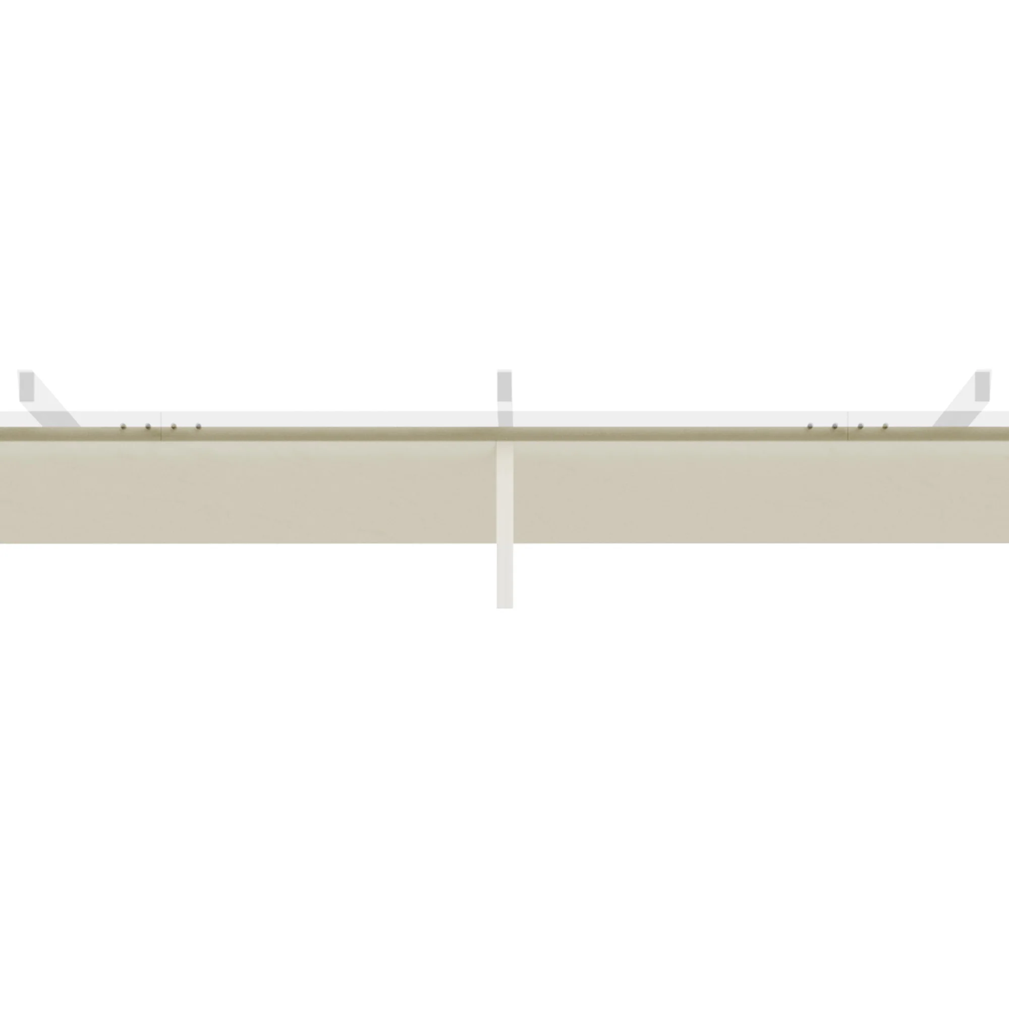 Outsunny Pergola Shade Cover Replacement Canopy for 4 x 3(m) Pergola, Cream - Image 25