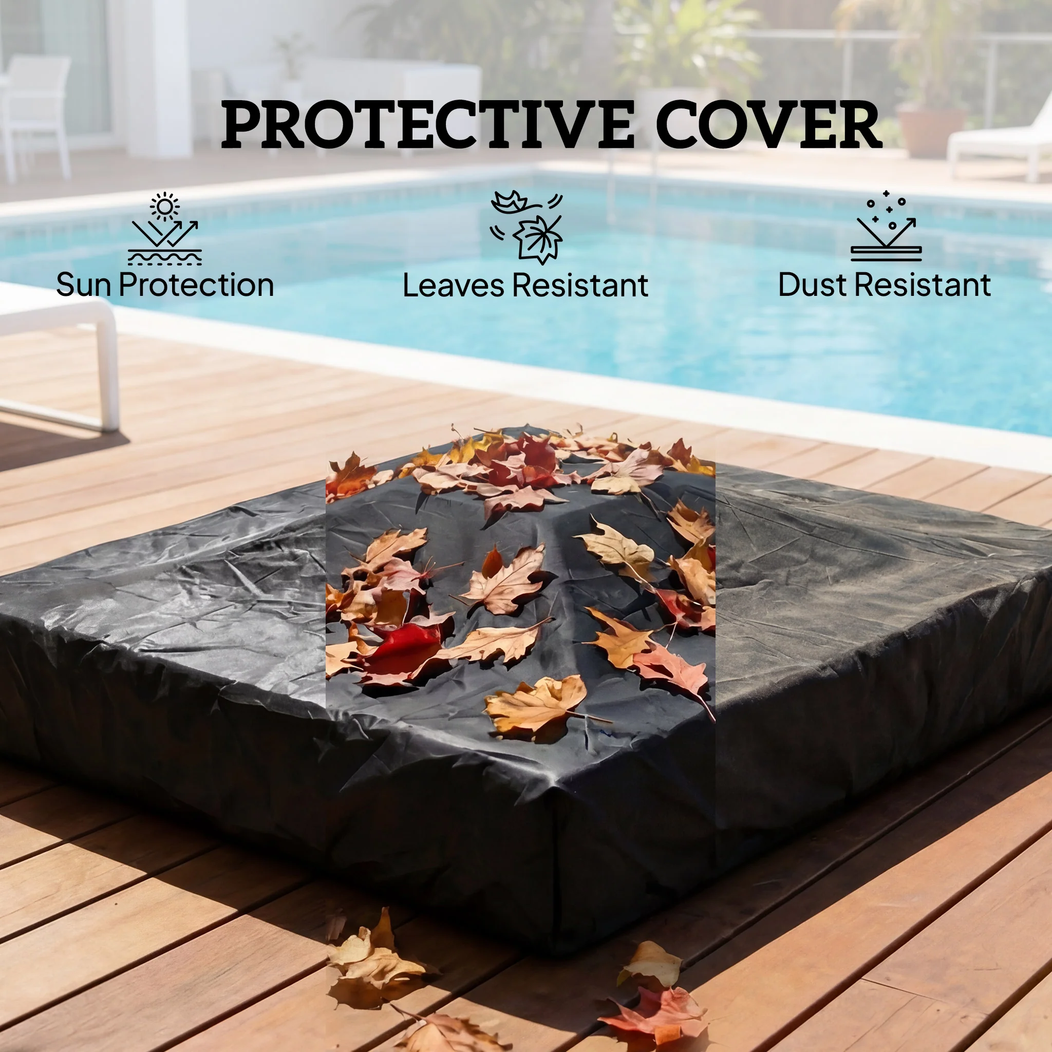 Outsunny Rattan Sun Loungers Set of 2 with Side Table, Dark Grey - Image 8