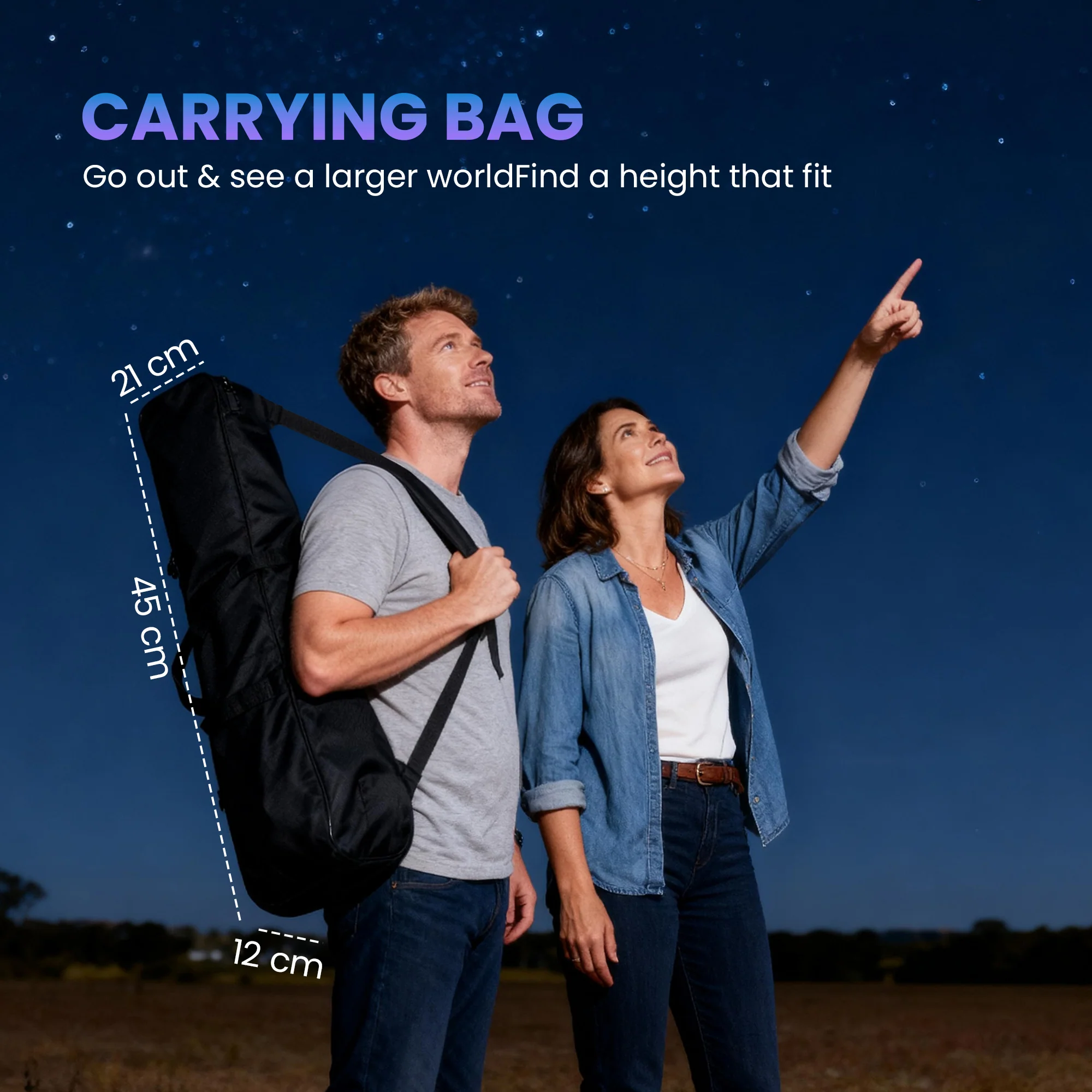 Outsunny Refractor Astronomy Telescope with Aperture, Carry Bag, White - Image 8
