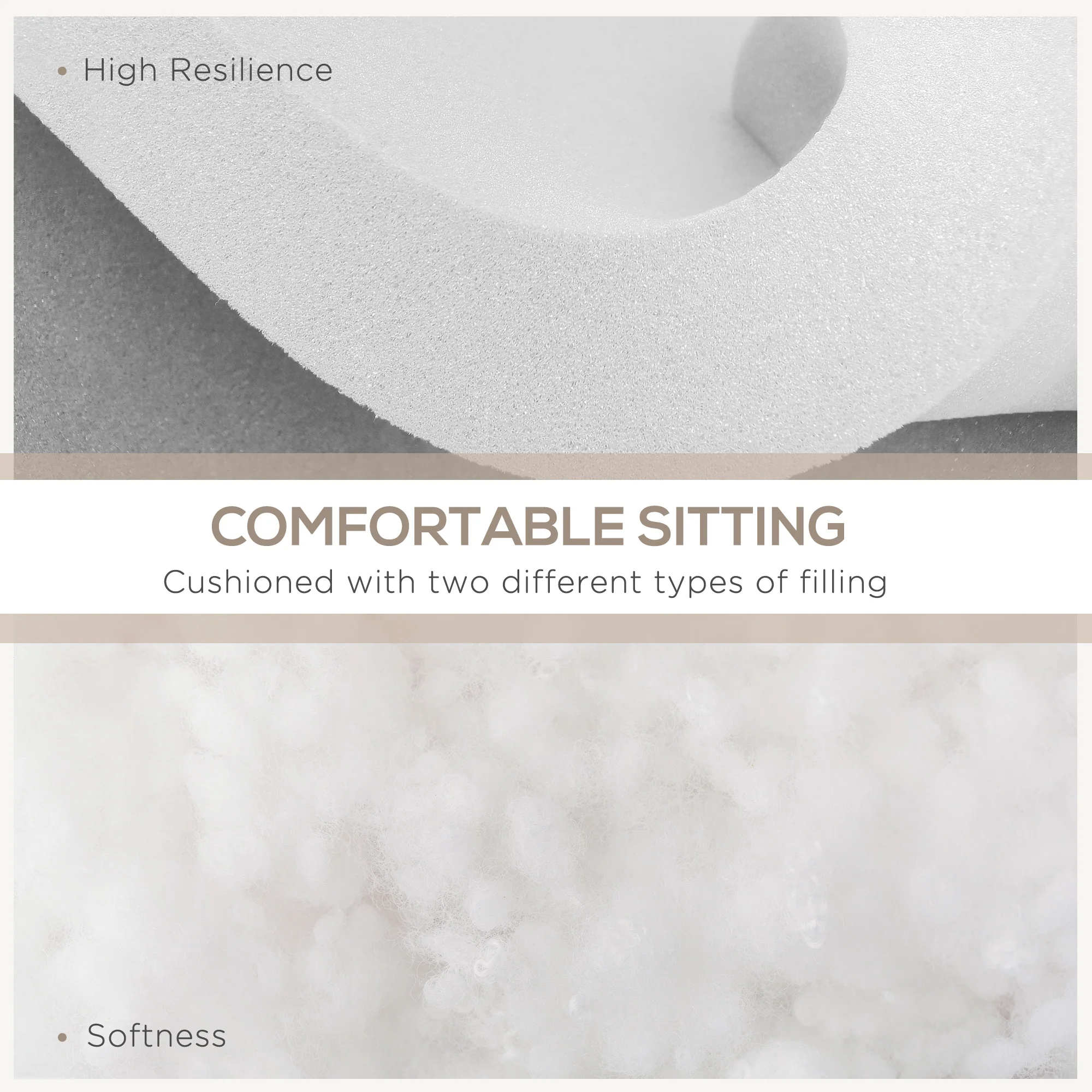 Outsunny Replacement Cushions for Outdoor Furniture Garden Seat Cushion Pad - Image 3