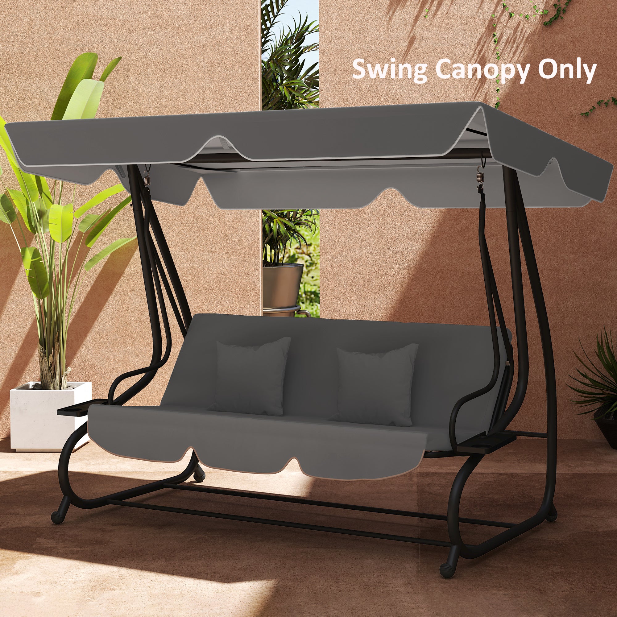 Outsunny Waterproof Garden Swing Canopy Replacement 3 Seater - Image 18