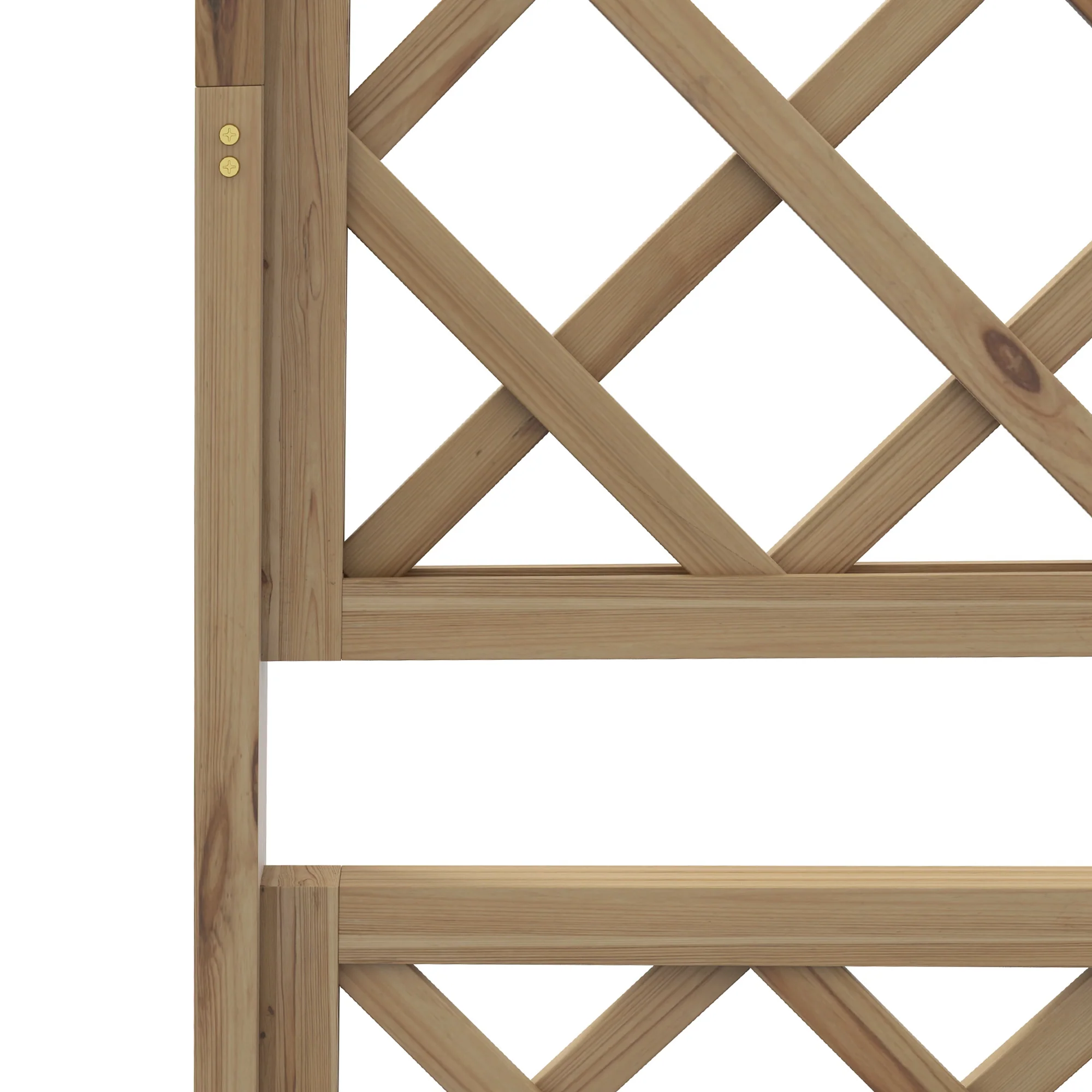 Outsunny Wooden Trellis Planter, Raised Garden Bed for Climbing Plants, Natural - Image 8