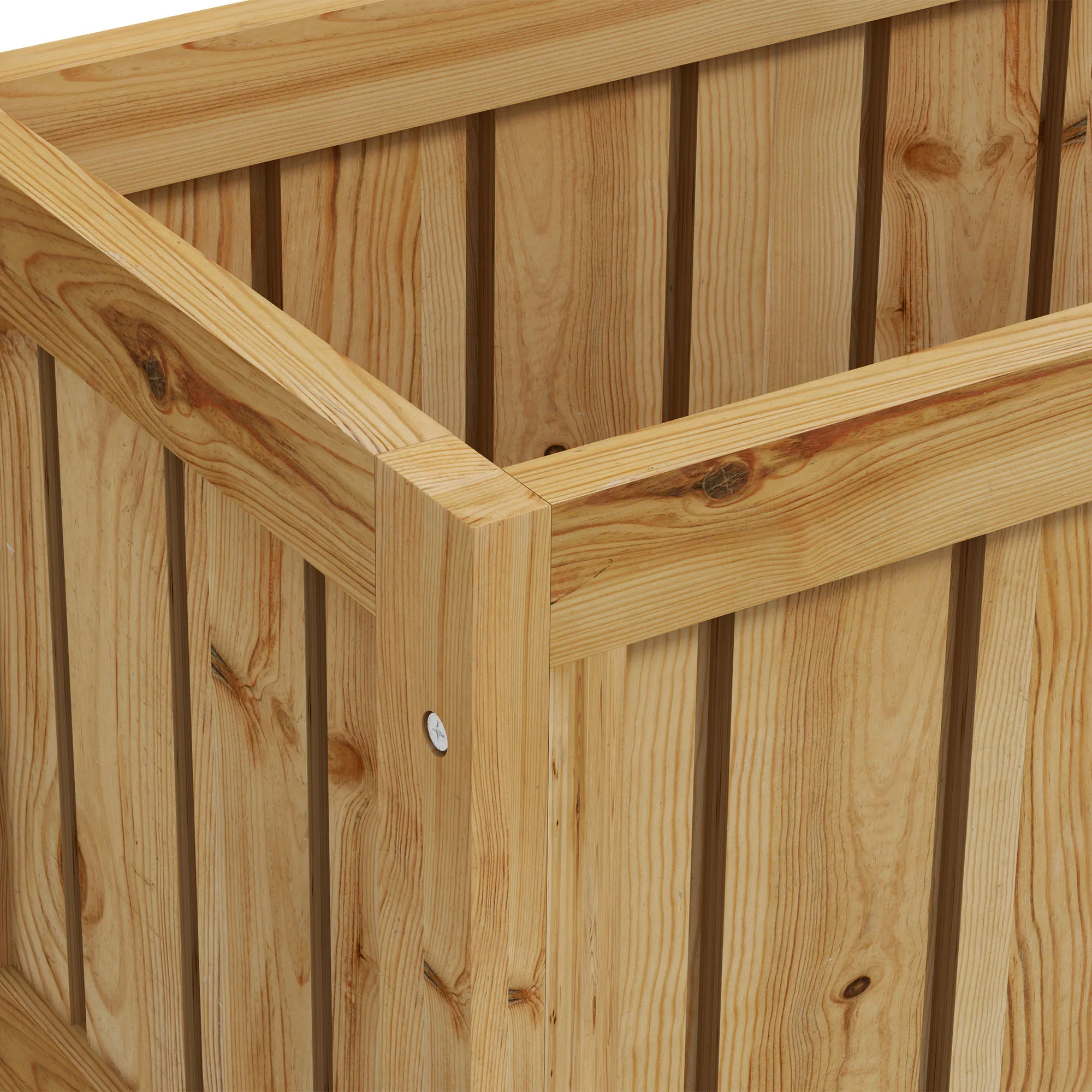 Outsunny Wooden Trellis Planter, Raised Garden Bed with Wheels and Bed Liner - Image 8