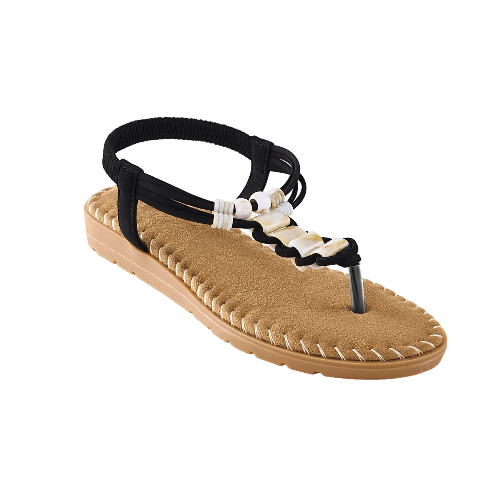 Pair of Casual Bohemian Flip-Flop Sandals - Image 3