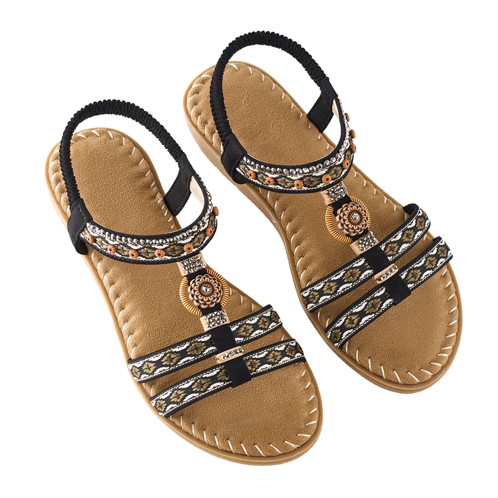 Pair of Casual Bohemian Sandals - Image 2