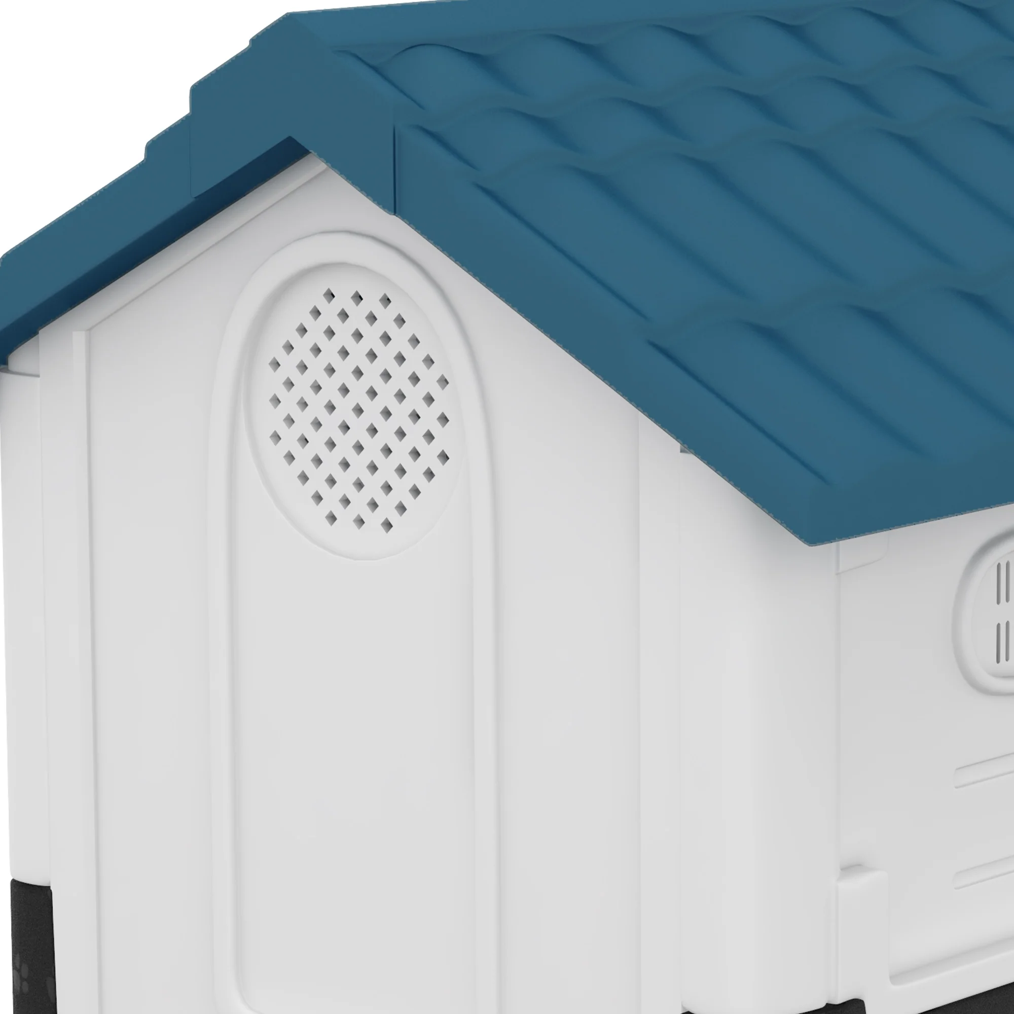 PawHut Dog Kennel for Outside, Grey - Image 8