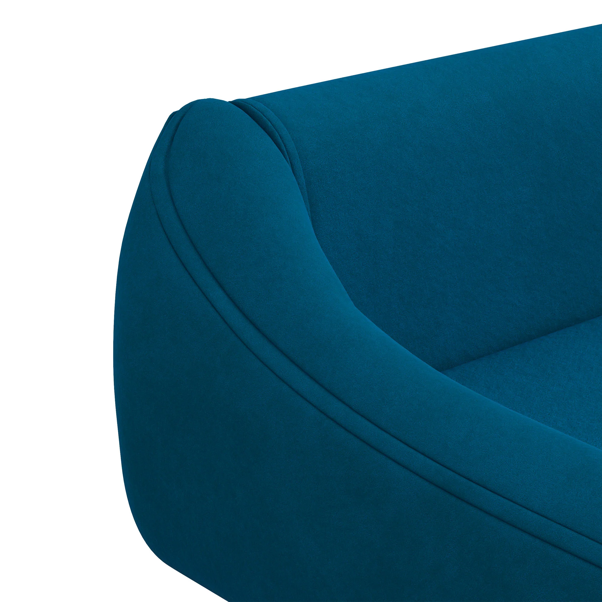 PawHut Dog Sofa Bed Raised Couch with Wooden Frame and Soft Cushion, Blue - Image 8