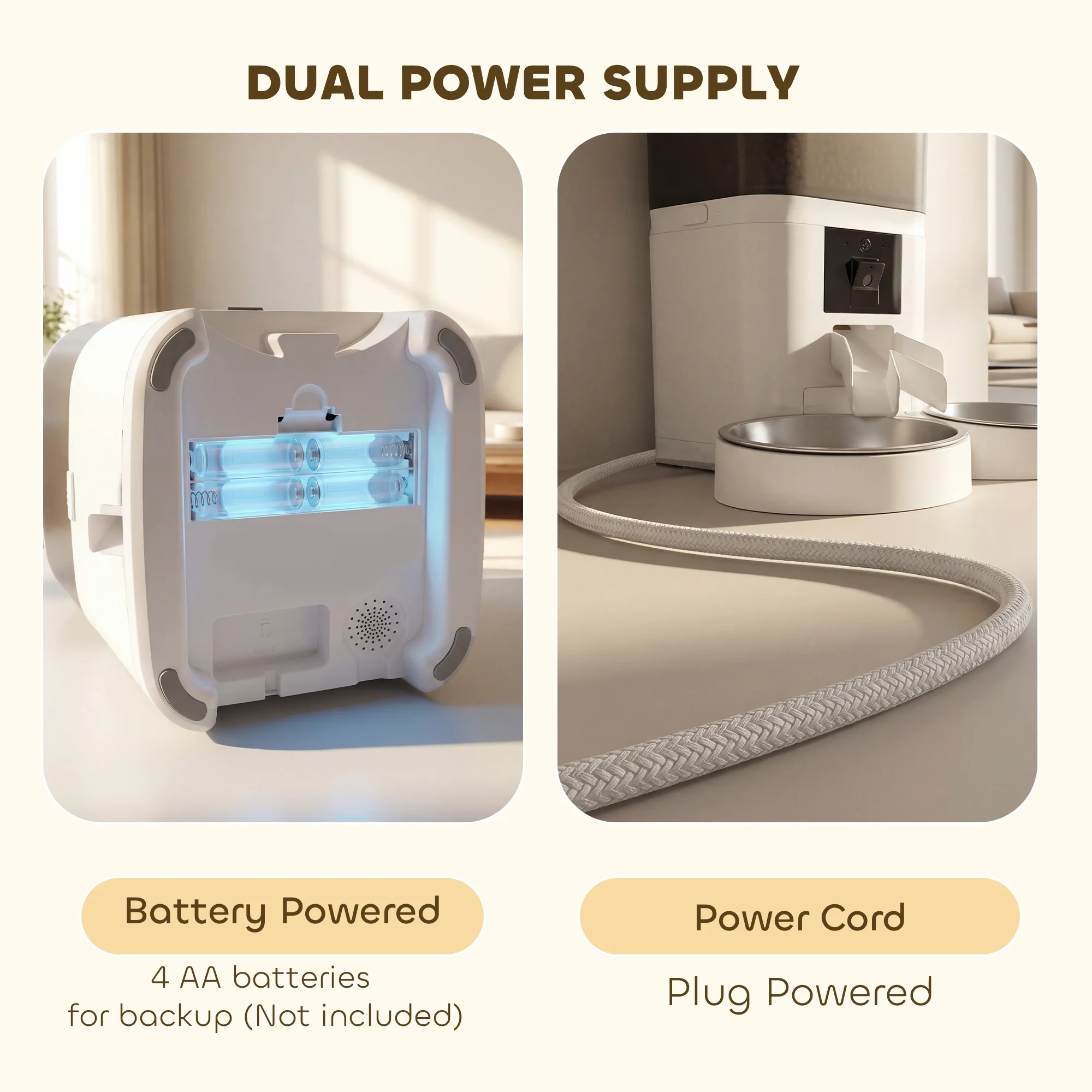 PawHut Smart Cat Feeder With HD Camera, 5G WiFi & Voice Recorder 6L - Image 9