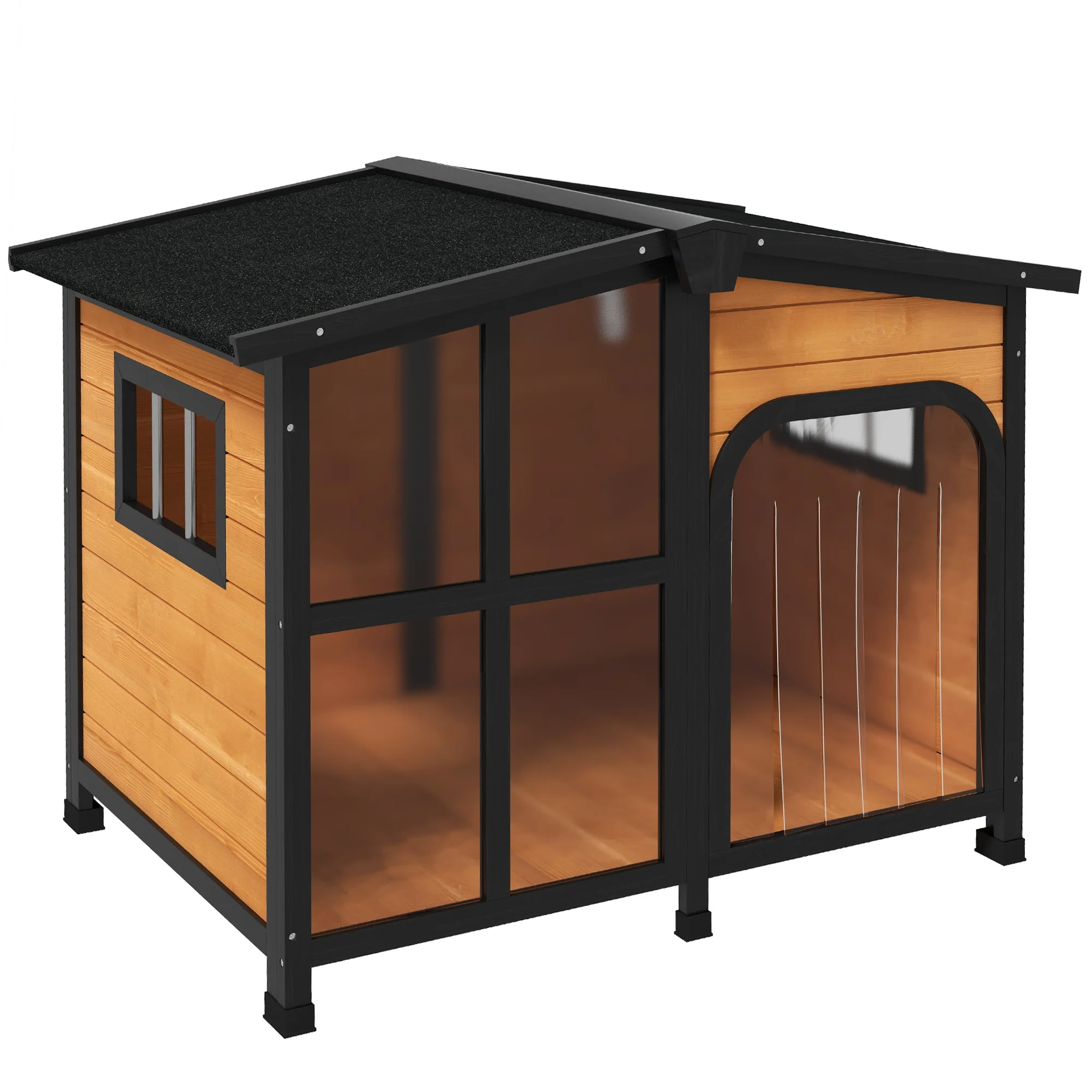 PawHut Wooden Dog Kennel, Dog House with Removable Floor - Image 10