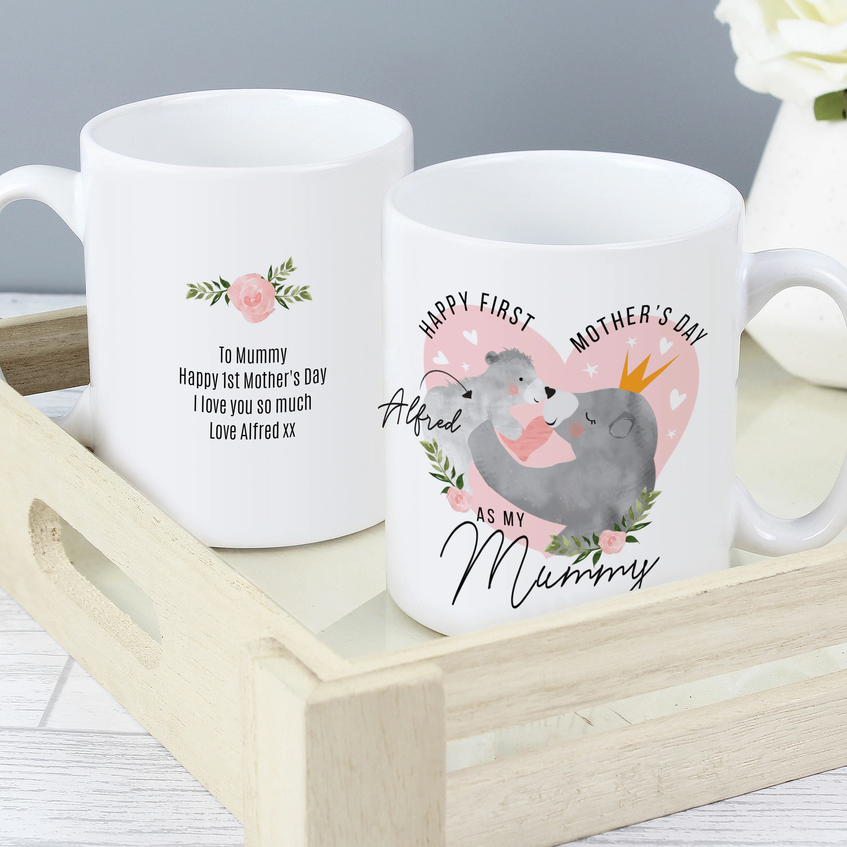 Personalised 1st Mother's Day Mama Bear Mug - Image 3