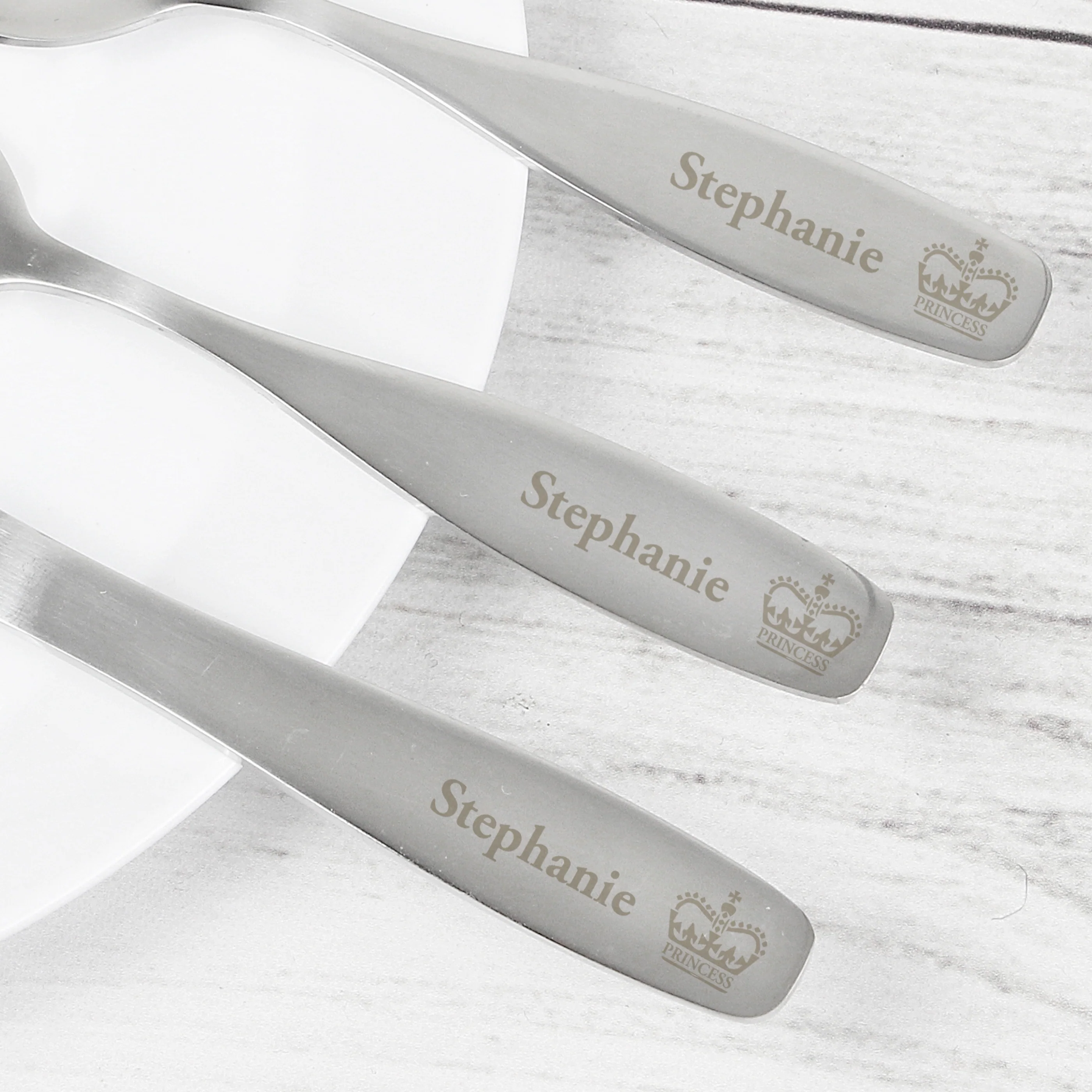 Personalised 3 Piece Princess Cutlery Set - Image 3