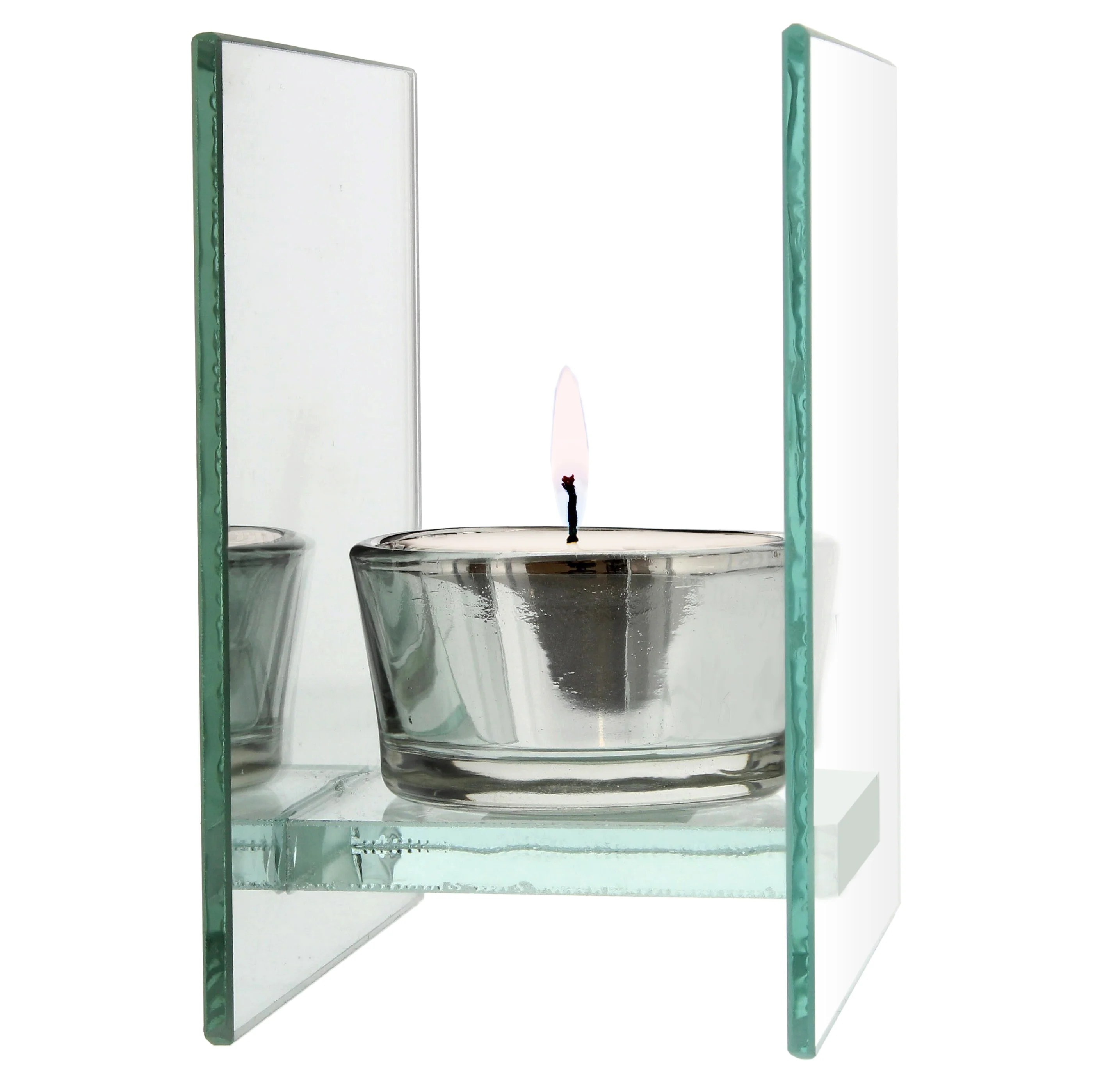 Personalised A Winter's Night Mirrored Glass Tea Light Candle Holder - Image 6