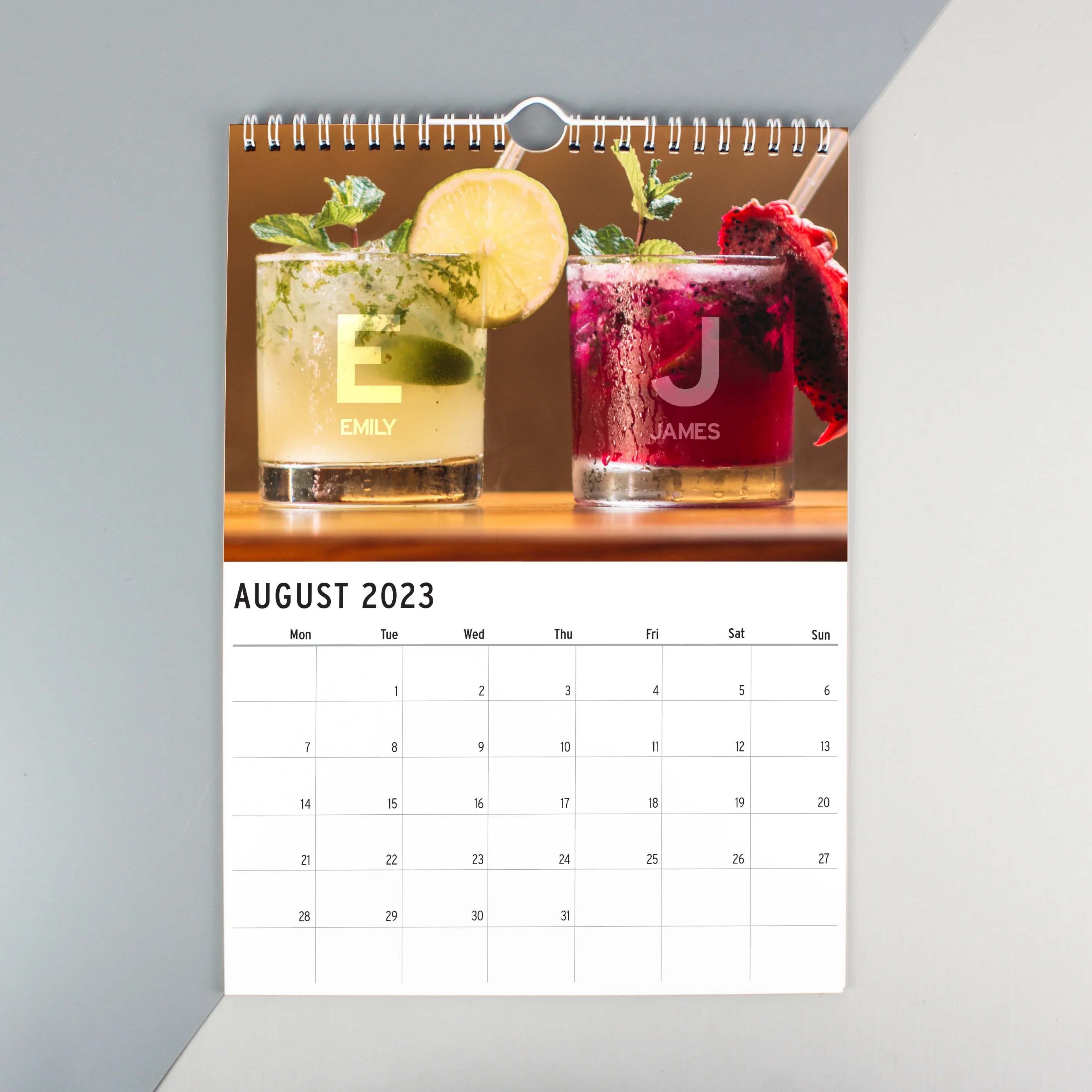 Personalised A4 Couple You And Me Calendar - Image 2
