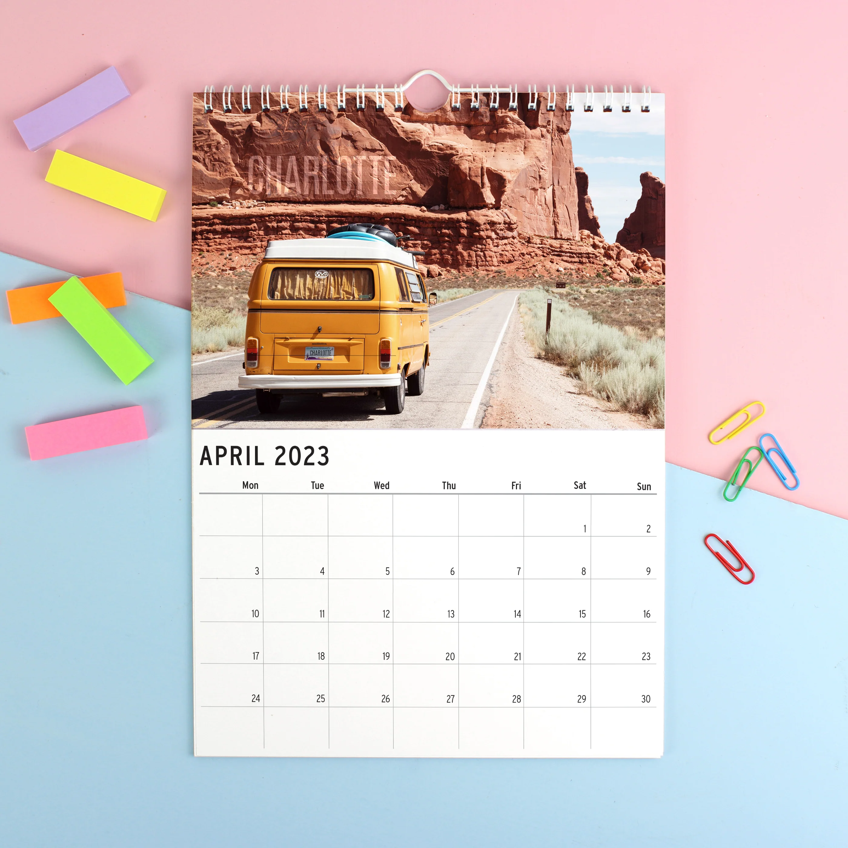 Personalised A4 Great Outdoors Calendar - Image 3