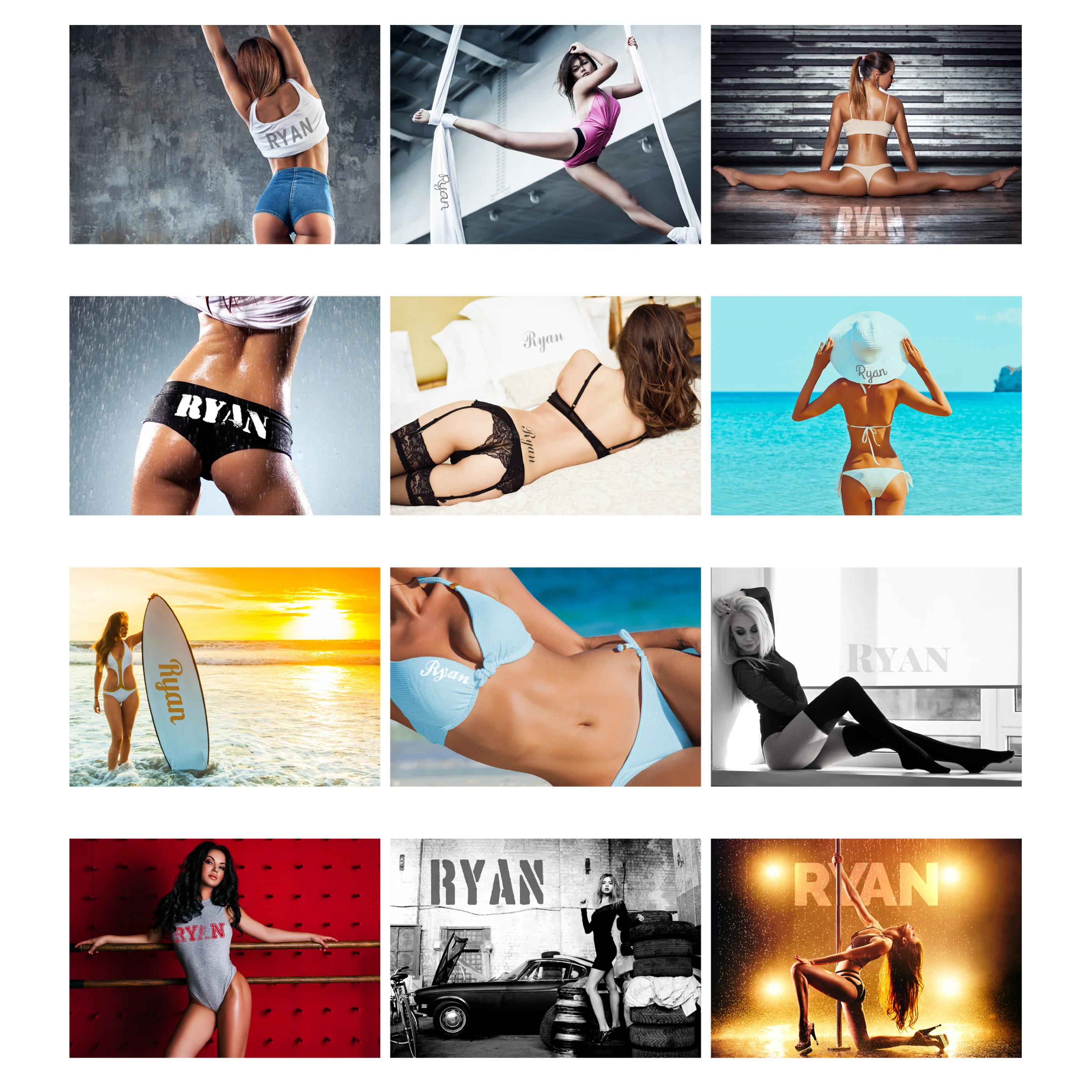 Personalised A4 Hot Chicks Calendar - Image 9