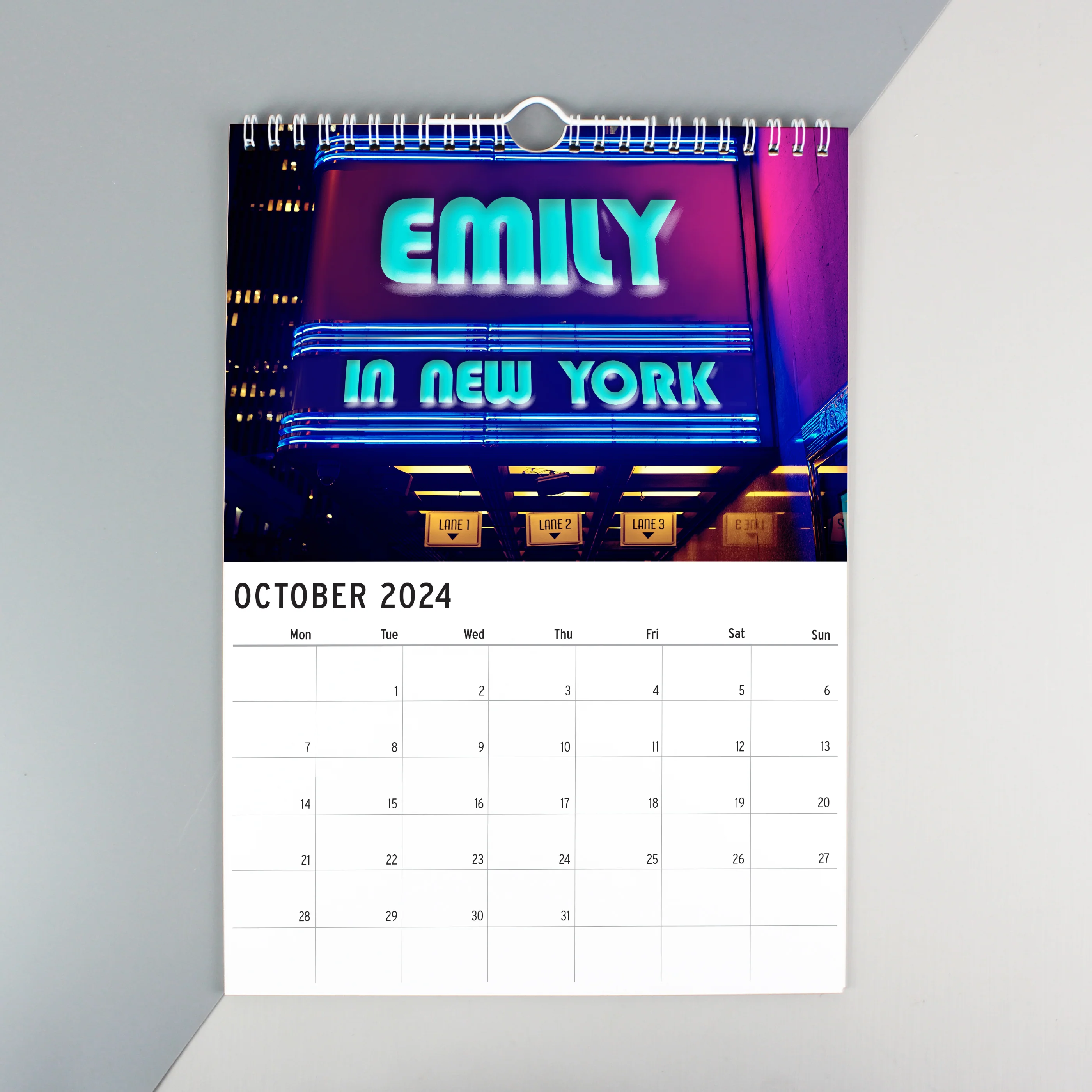 Personalised A4 New York Calendar - Image 8