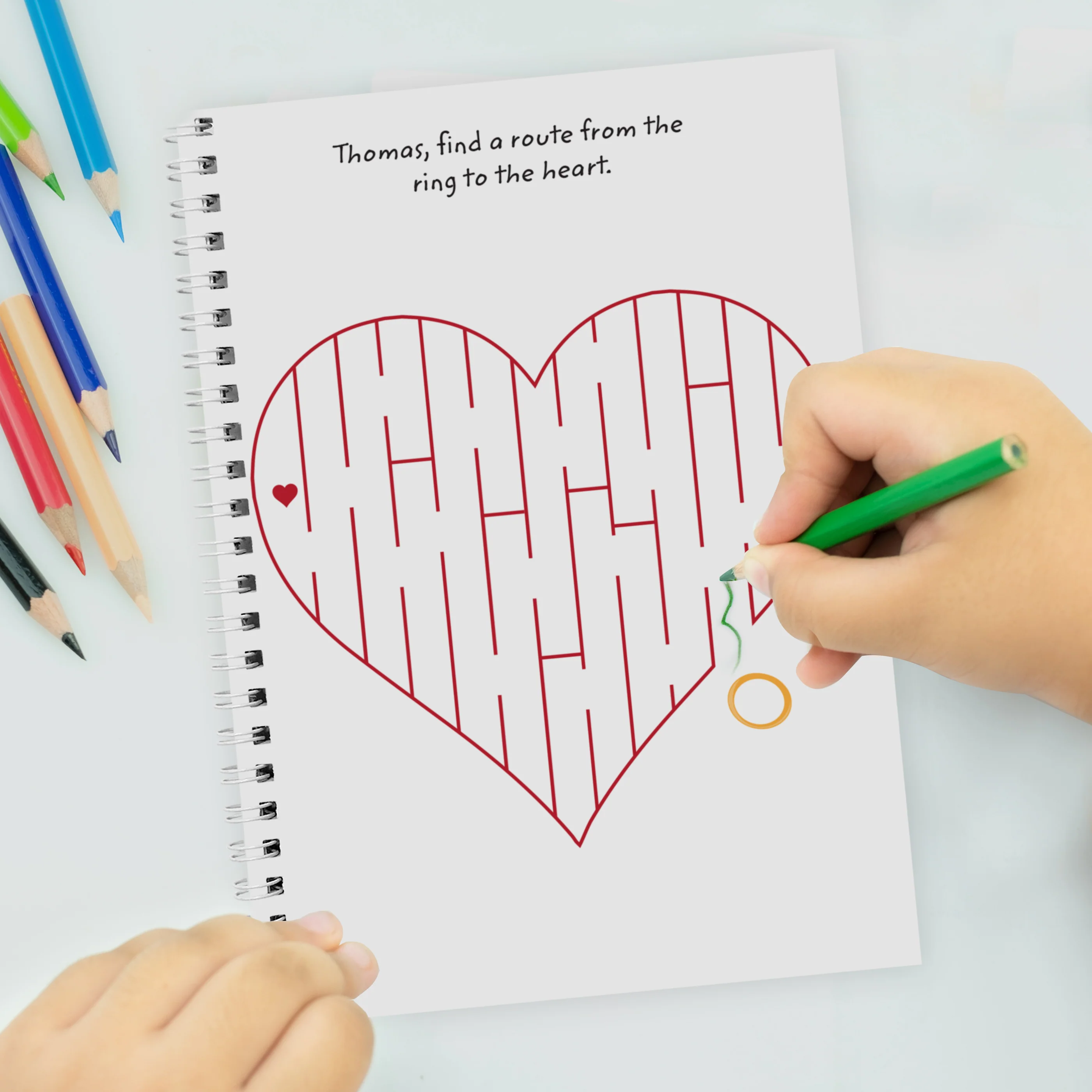Personalised A5 Wedding Activity & Colouring Book - Image 2