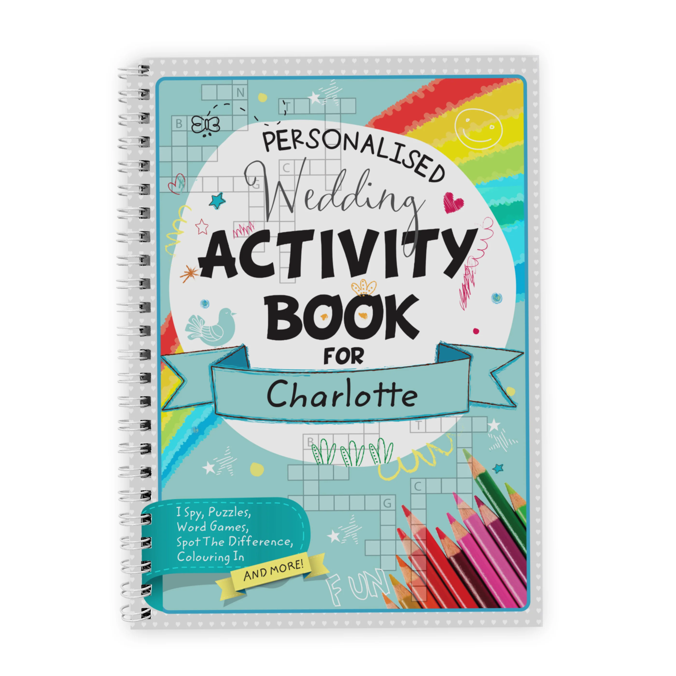 Personalised A5 Wedding Activity & Colouring Book - Image 5