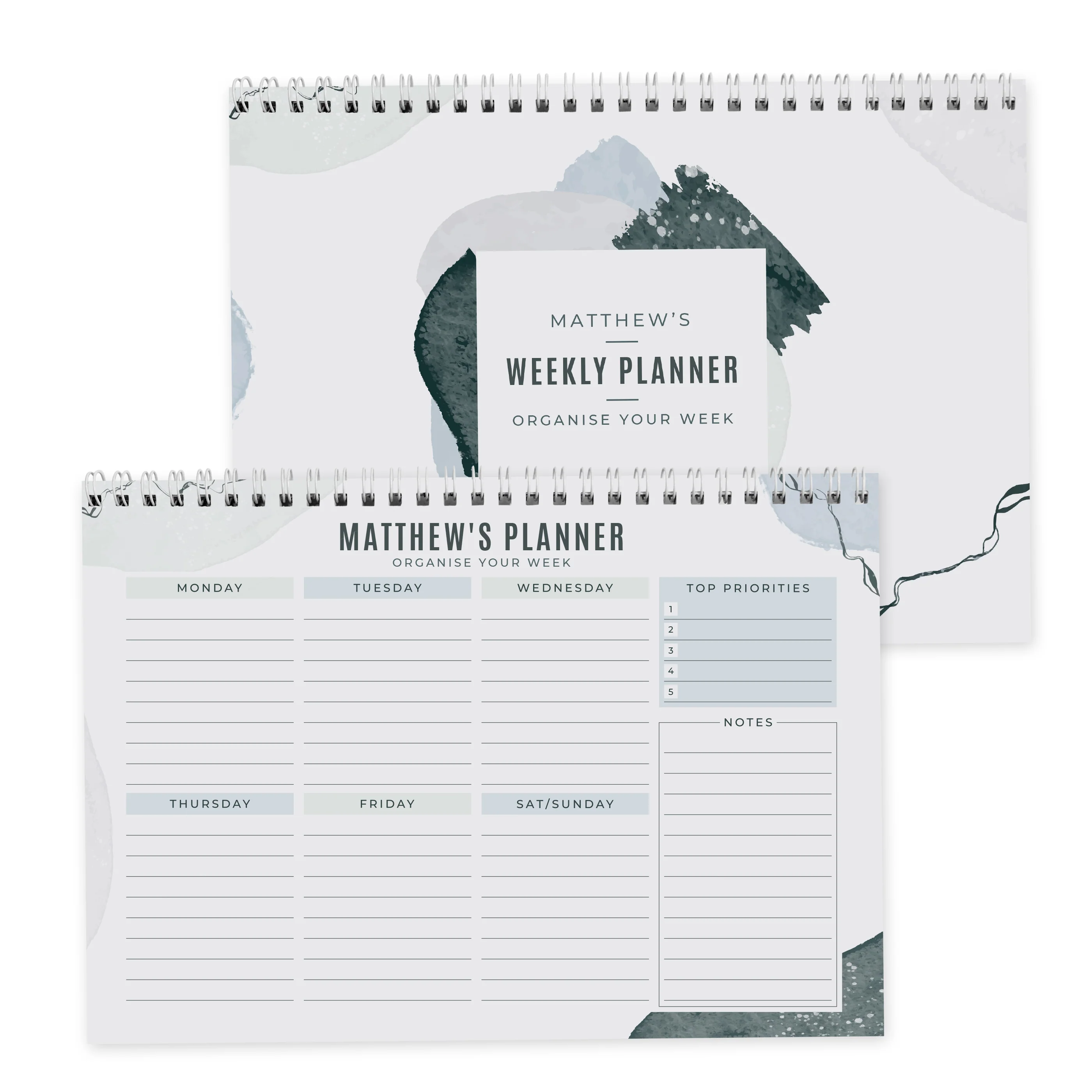 Personalised Abstract A4 Desk Planner - Image 5