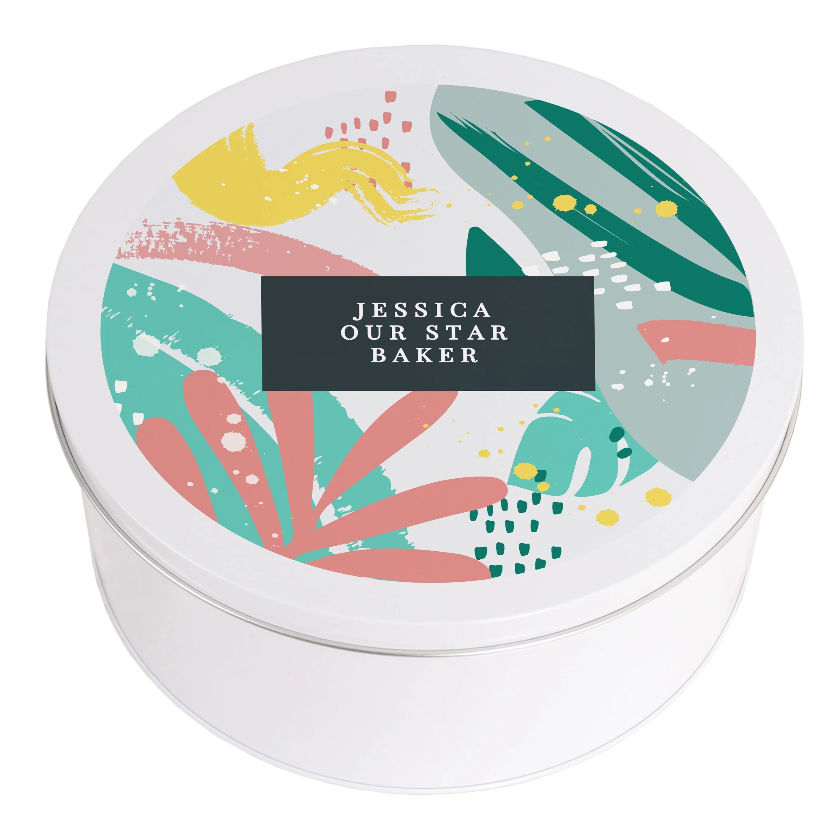 Personalised Abstract Design Cake Tin - Image 5