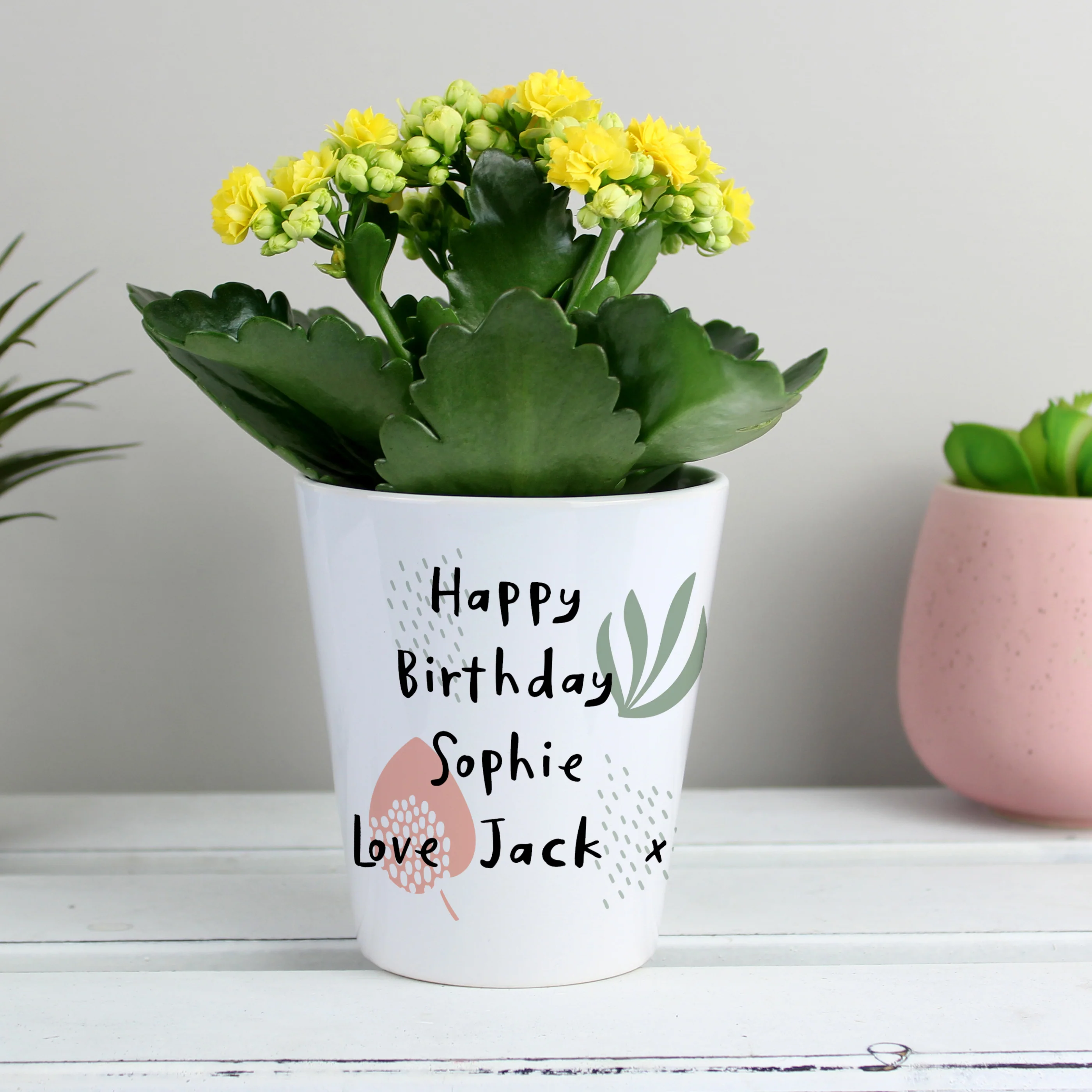 Personalised Abstract Pattern Plant Pot - Image 5