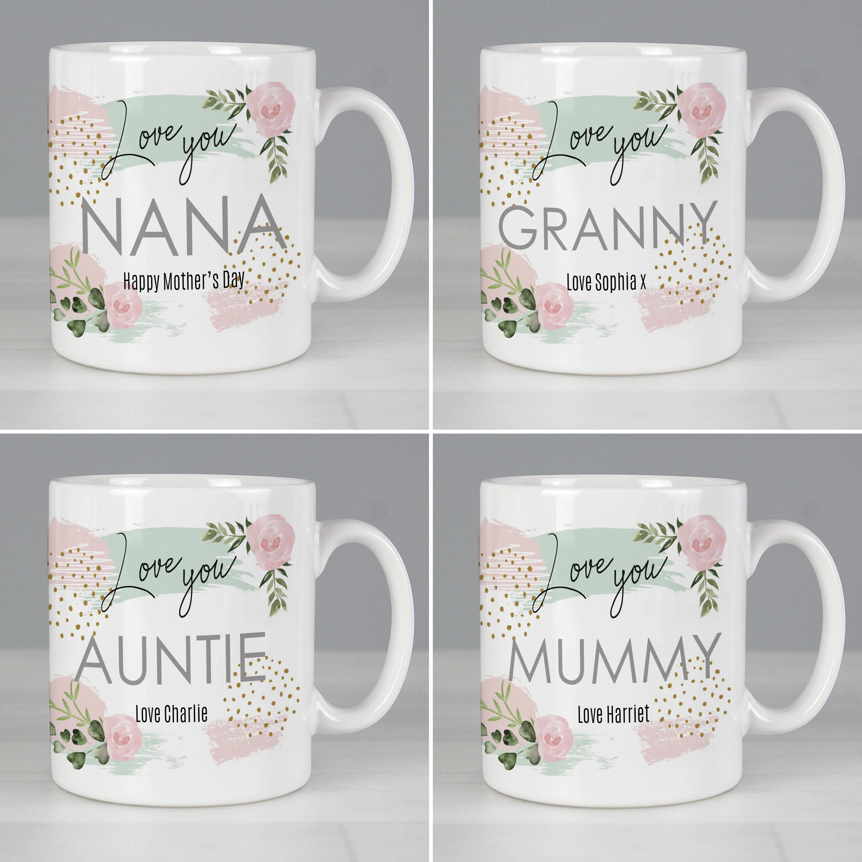 Personalised Abstract Rose Mug - Image 3