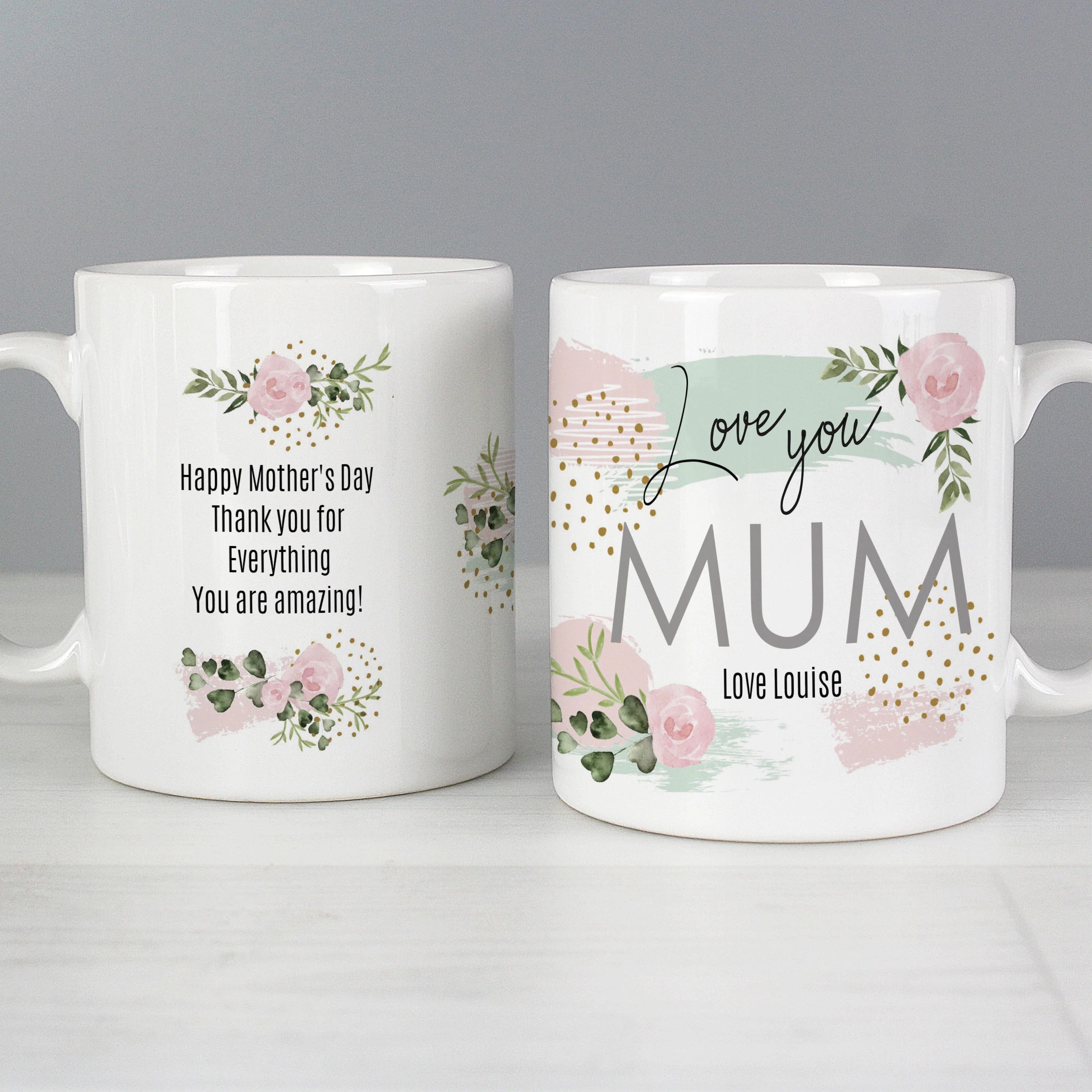 Personalised Abstract Rose Mug - Image 6