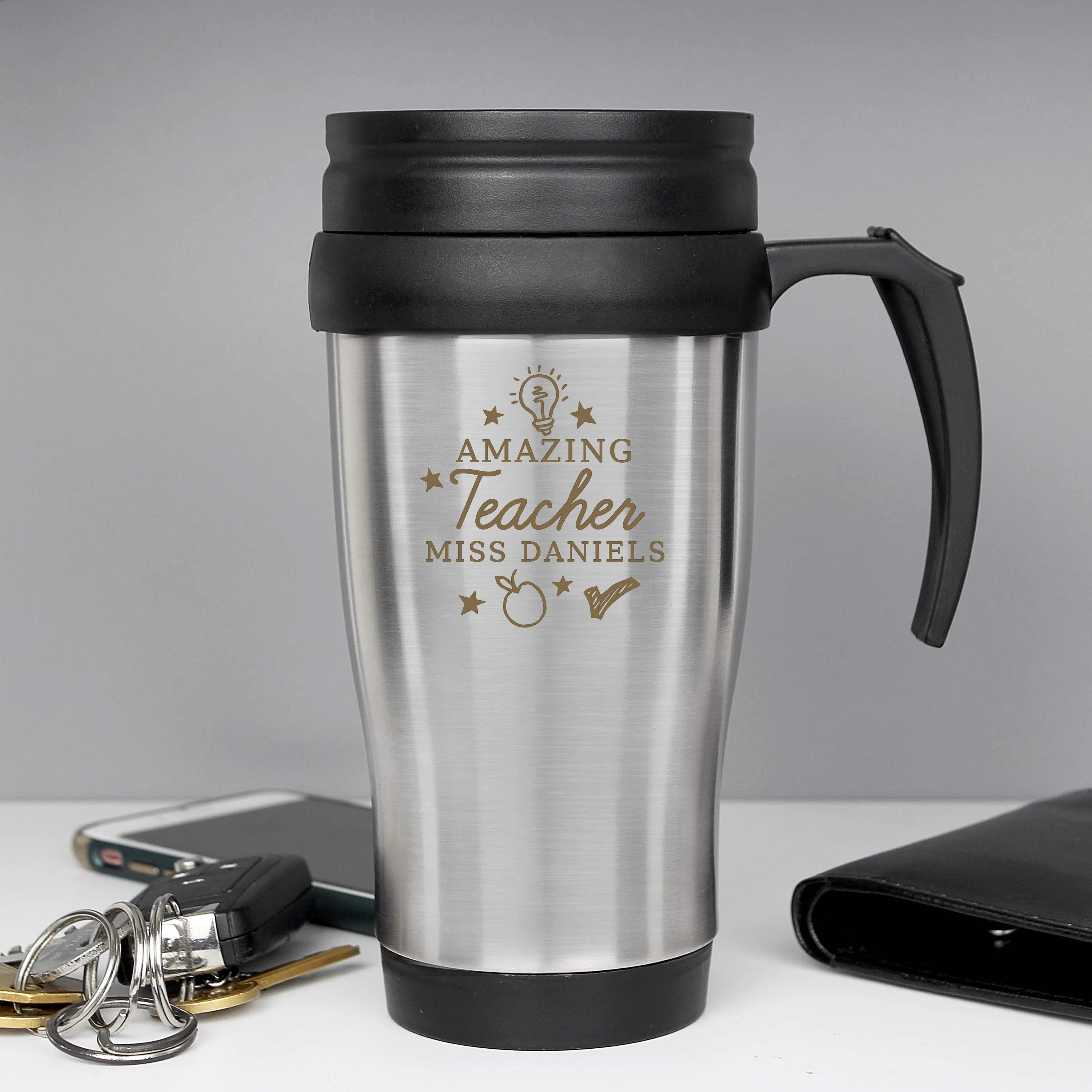 Personalised Amazing Teacher Travel Mug - Image 4