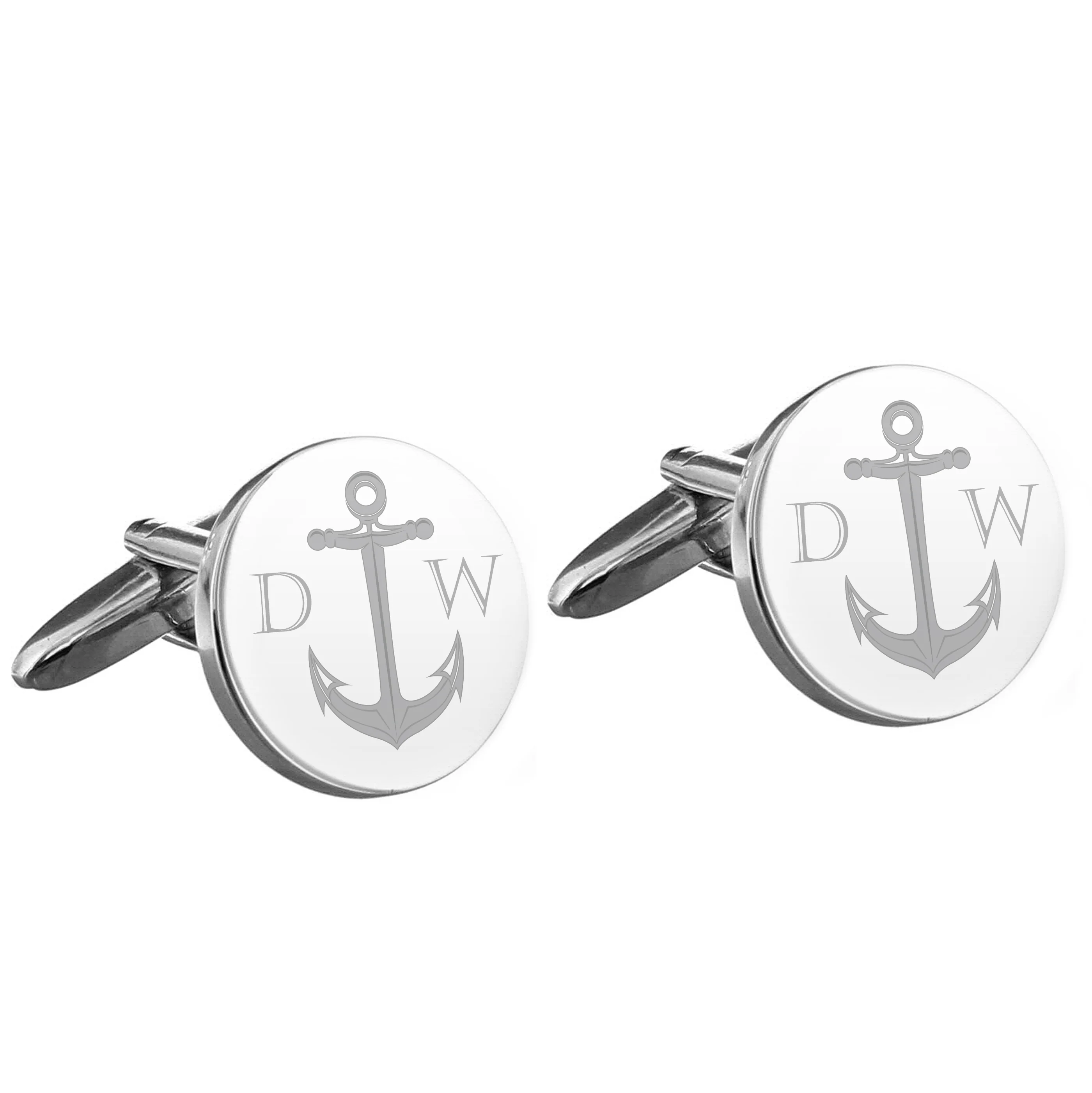 Personalised Anchor Round Cufflinks - Image 7