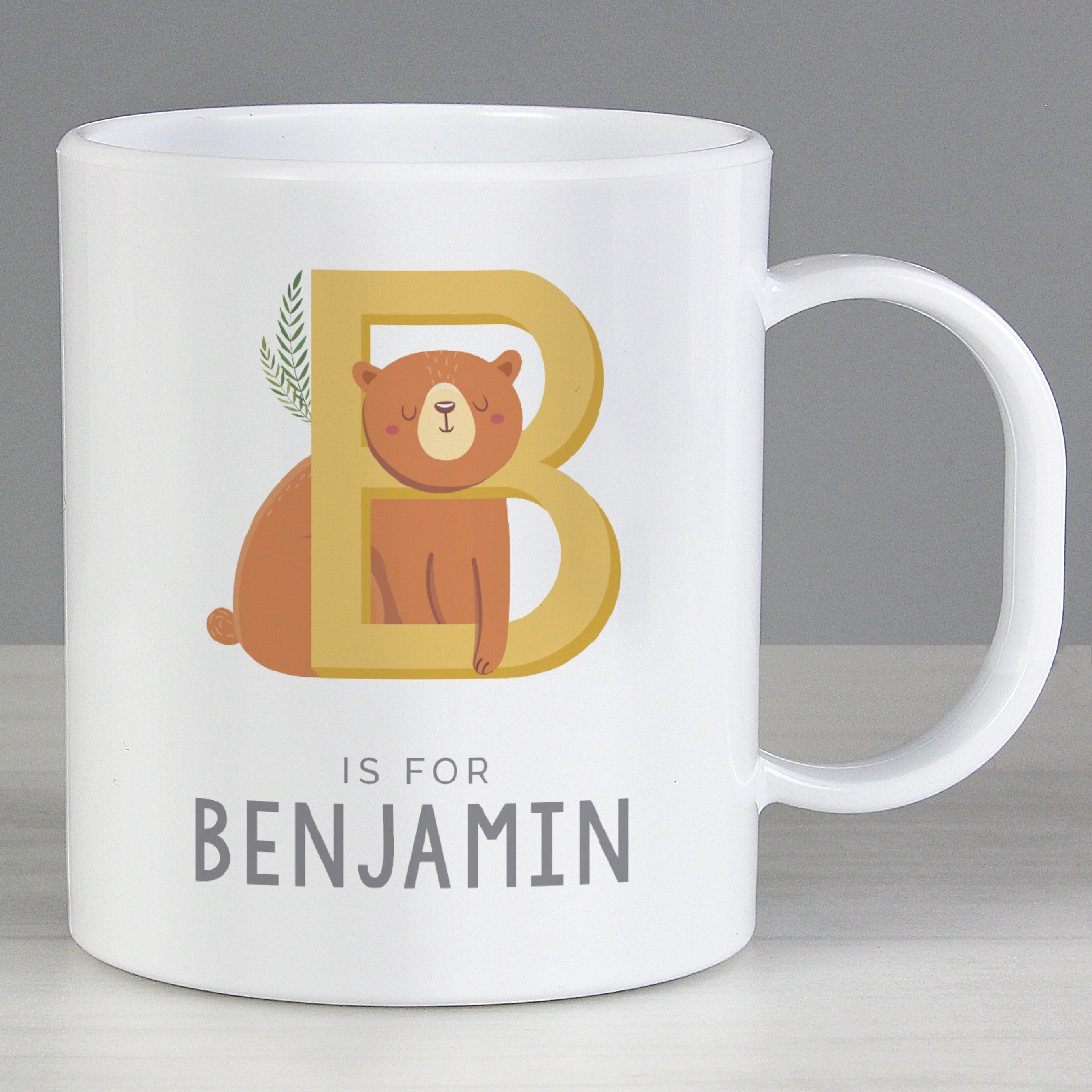 Personalised Animal Alphabet Plastic Mug - Image 3