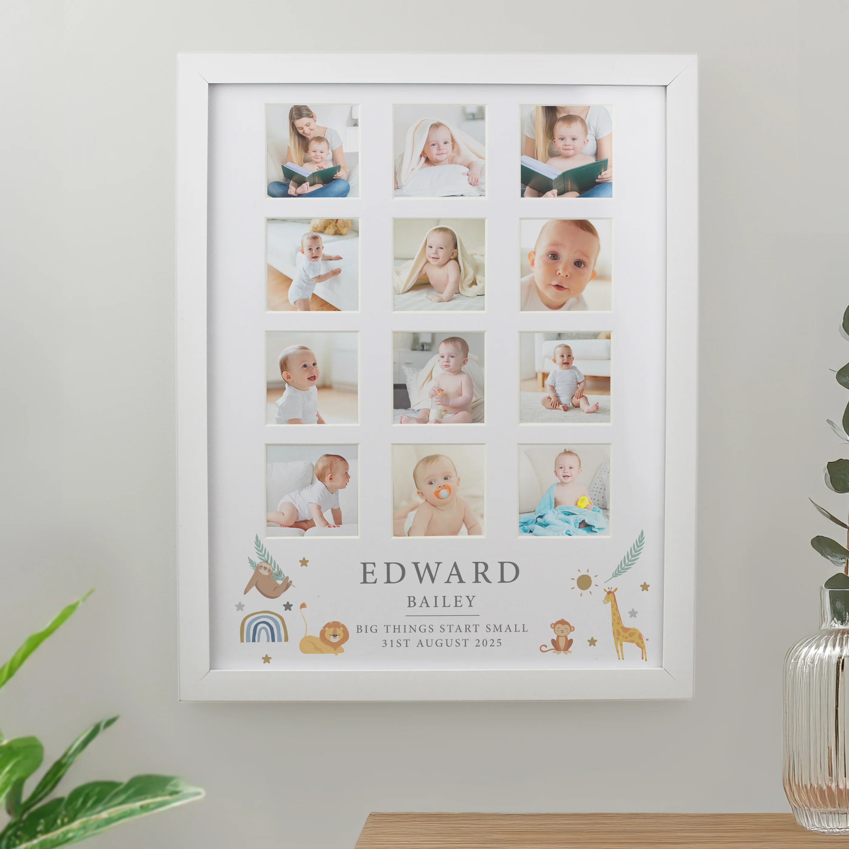 Personalised Animals White Multi Photo Frame - Image 3