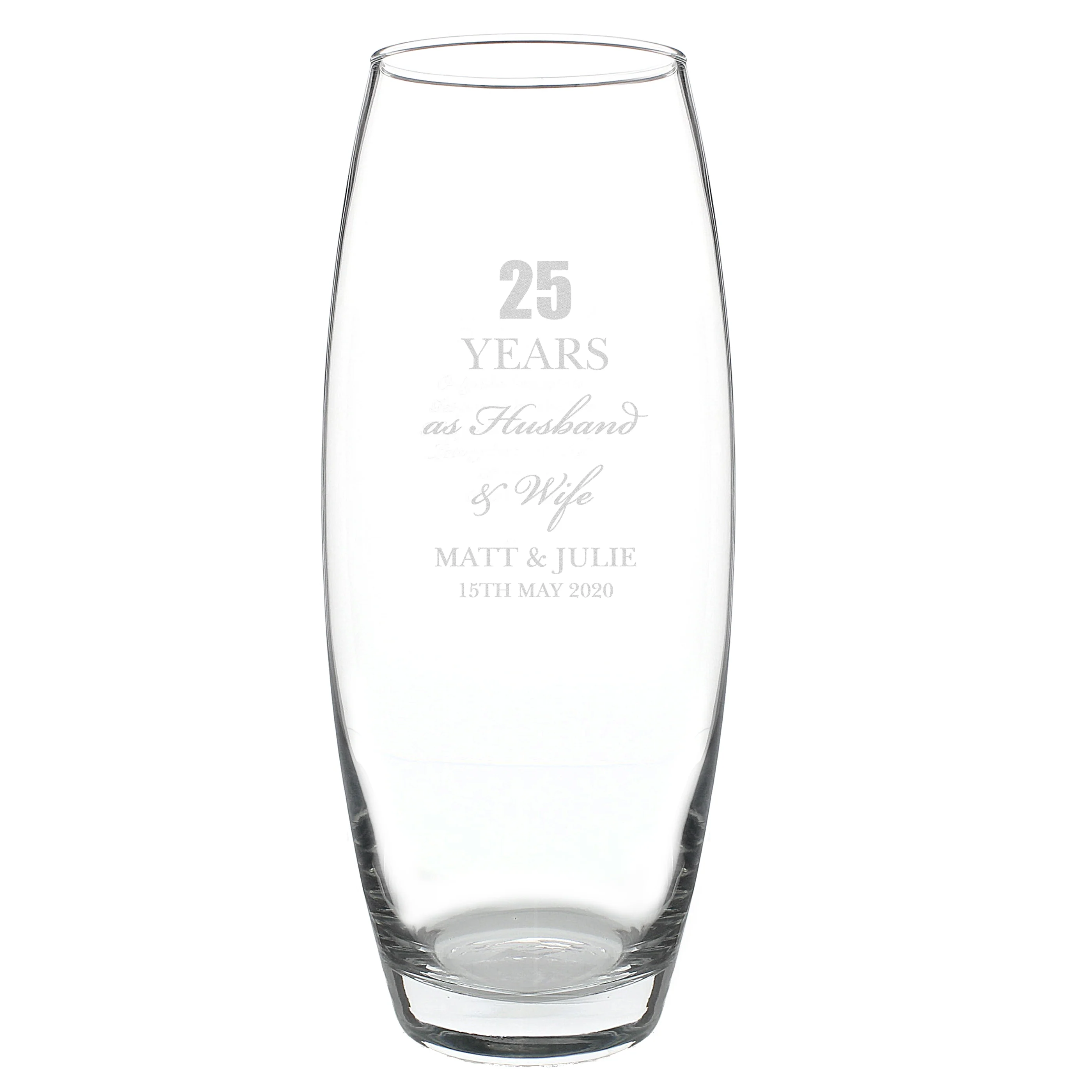 Personalised Anniversary Bullet Vase - Image 2