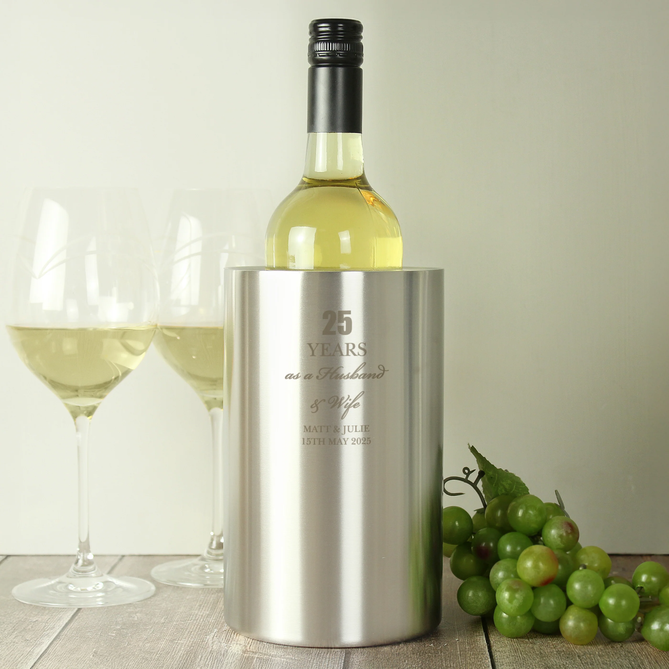 Personalised Anniversary Wine Cooler