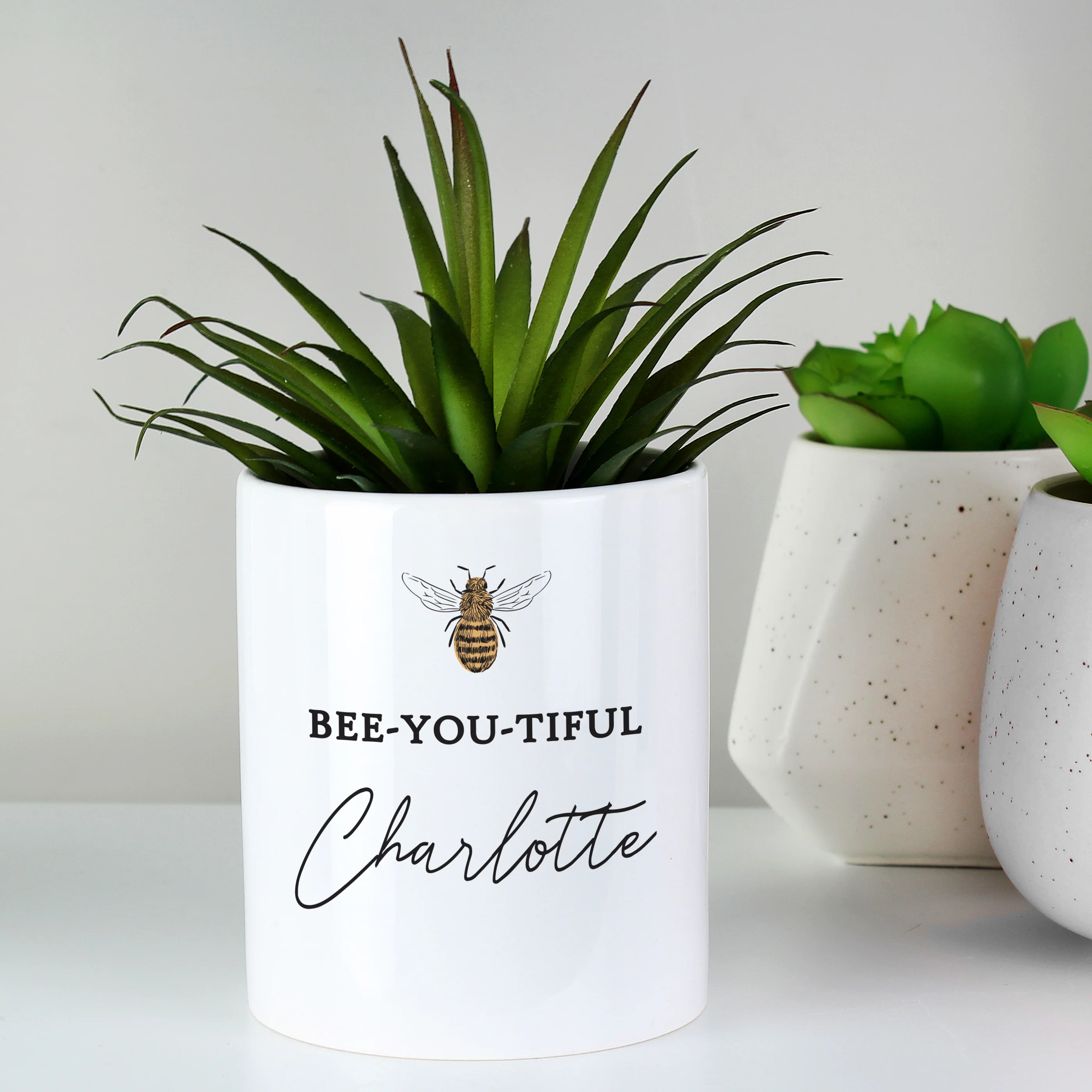 Personalised Bee-u-tiful Ceramic Storage Pot - Image 3