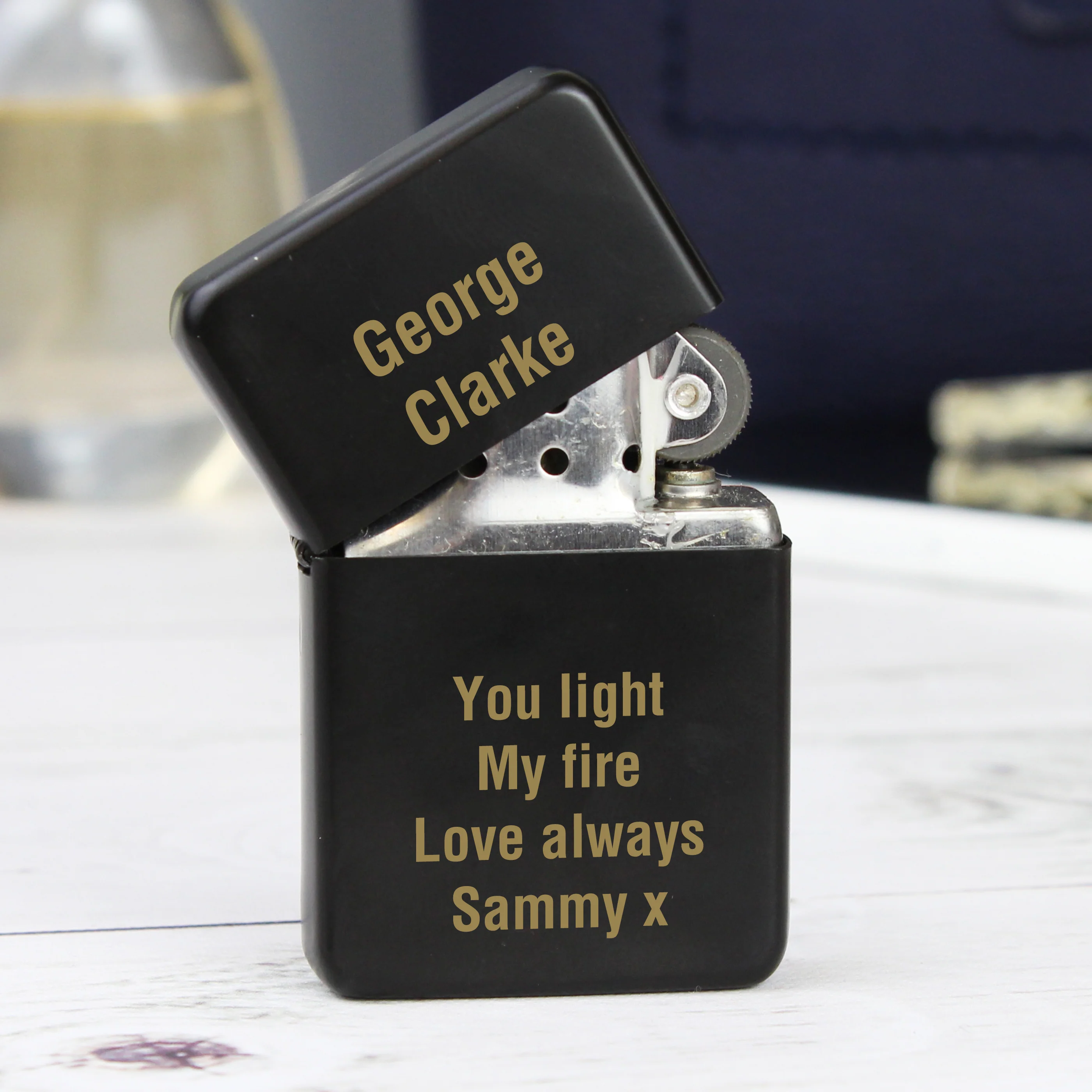 Personalised Black Lighter - Image 6